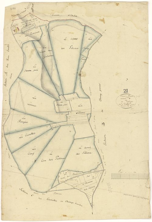 Poiseul-la-Grange - Section B - 3 P PLAN 489/3