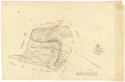 Poiseul-la-Grange - Section C - 3 P PLAN 489/4