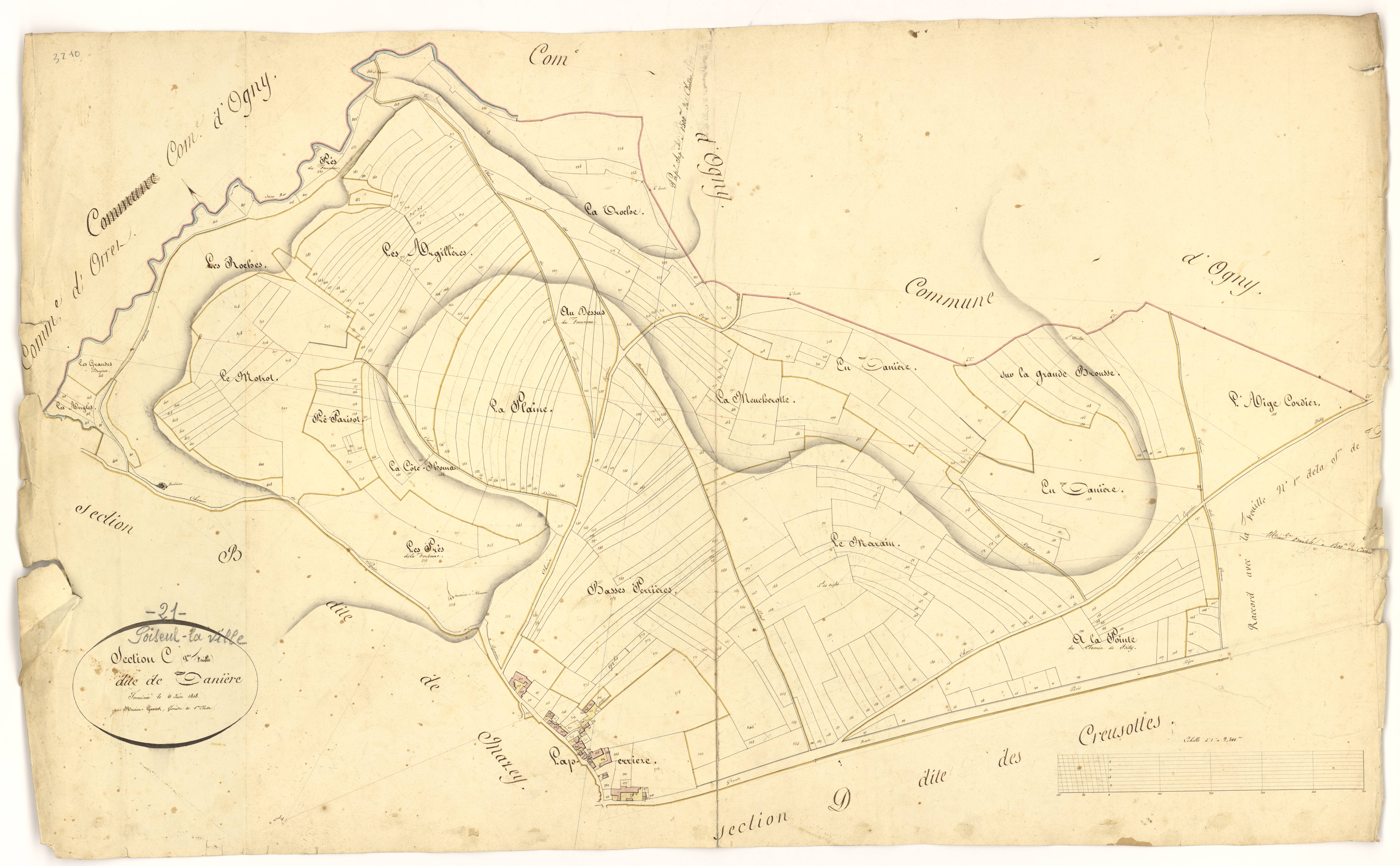 Poiseul-la-Ville-et-Laperrière - Section C2 - 3 P PLAN 490/6