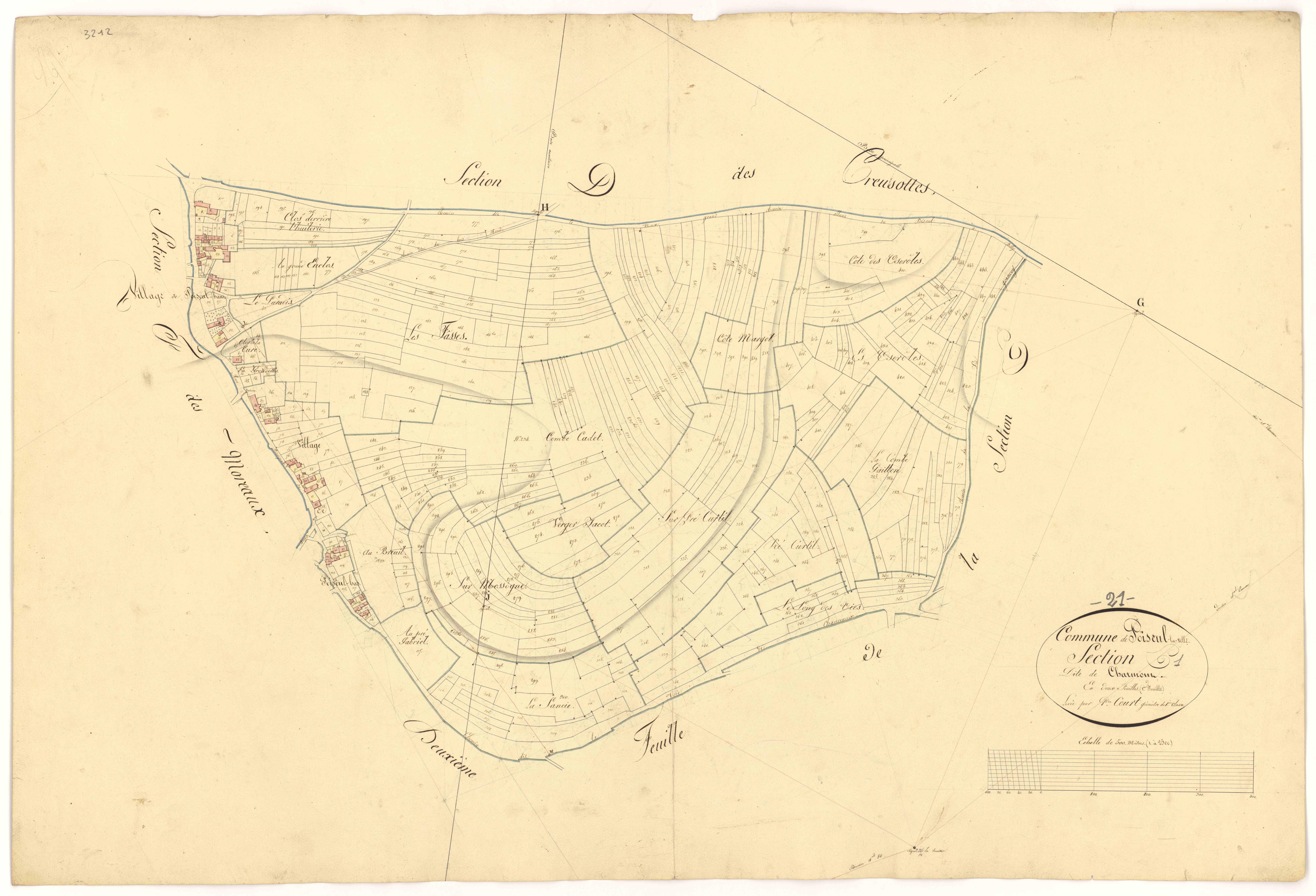 Poiseul-la-Ville-et-Laperrière - Section E1 - 3 P PLAN 490/8