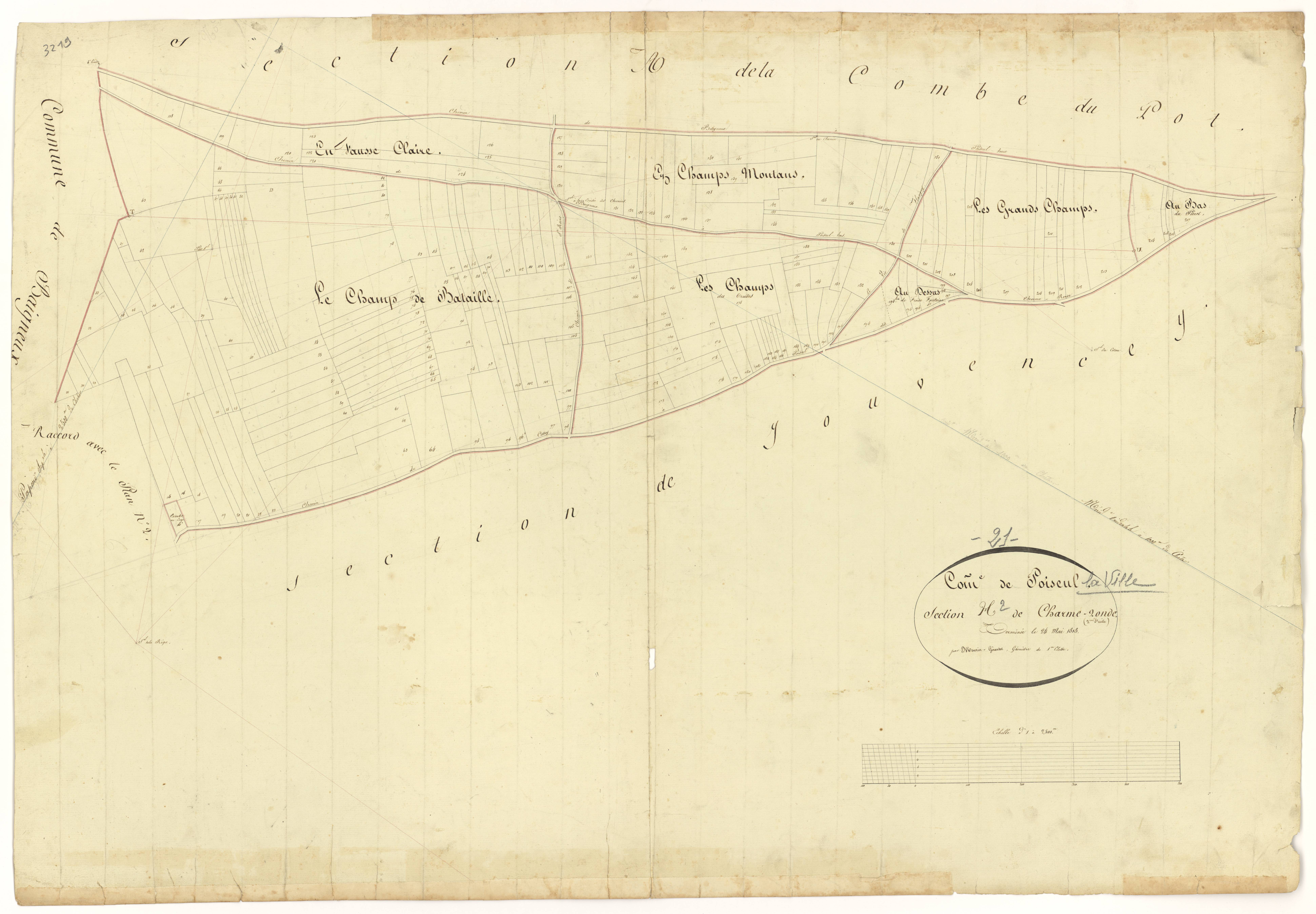 Poiseul-la-Ville-et-Laperrière - Section H2 - 3 P PLAN 490/15