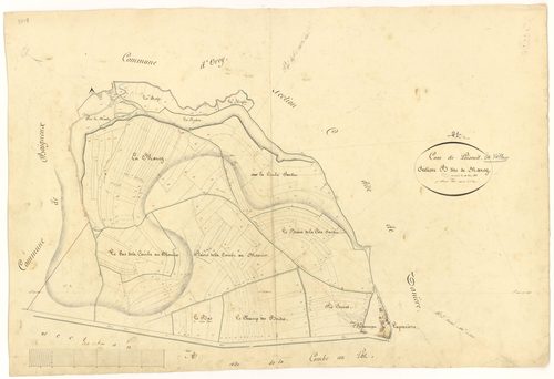 Poiseul-la-Ville-et-Laperrière - Section B - 3 P PLAN 490/4