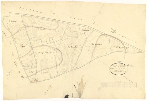 Poiseul-la-Ville-et-Laperrière - Section D - 3 P PLAN 490/7