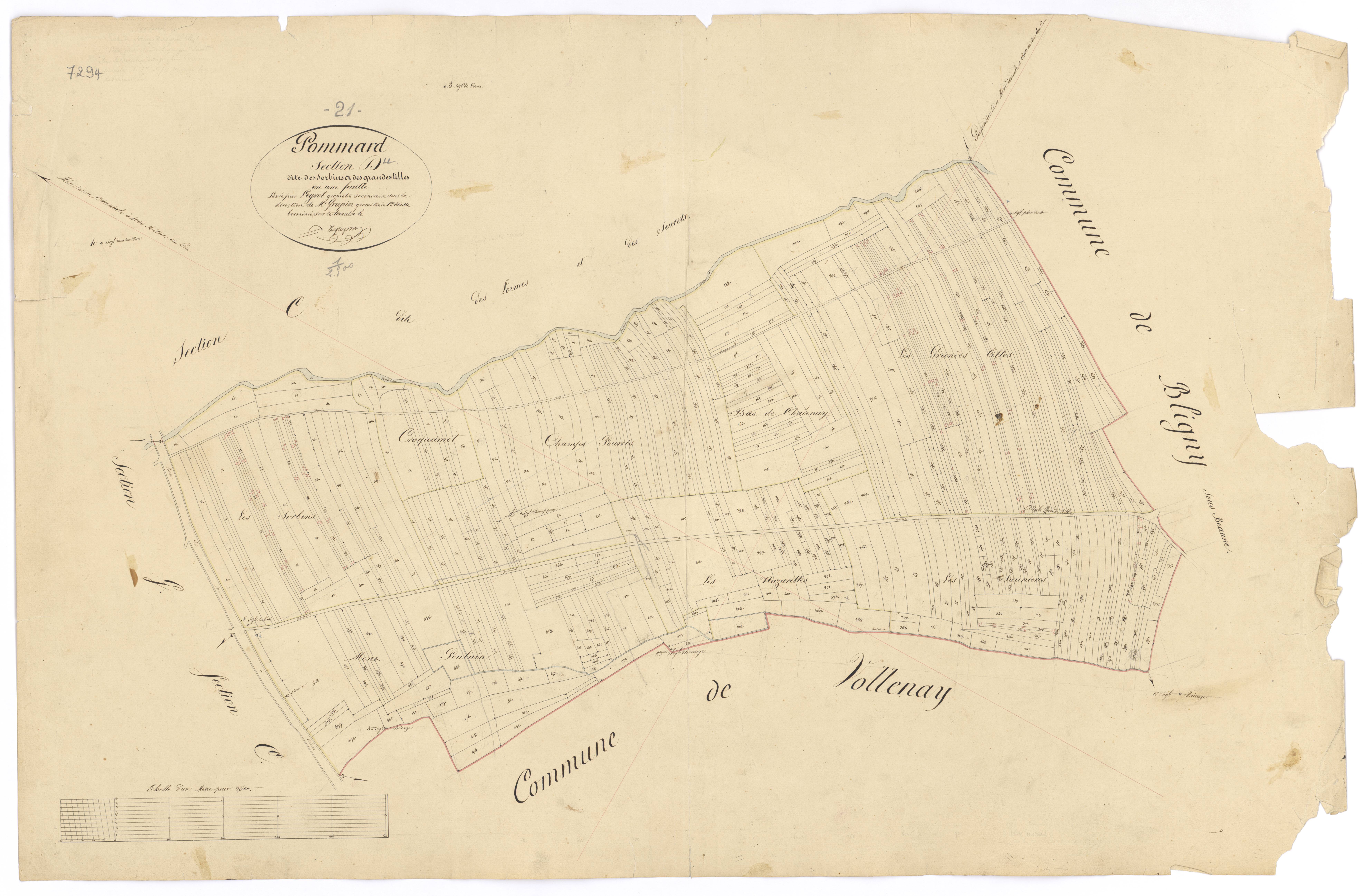 Pommard - Section D - 3 P PLAN 492/6