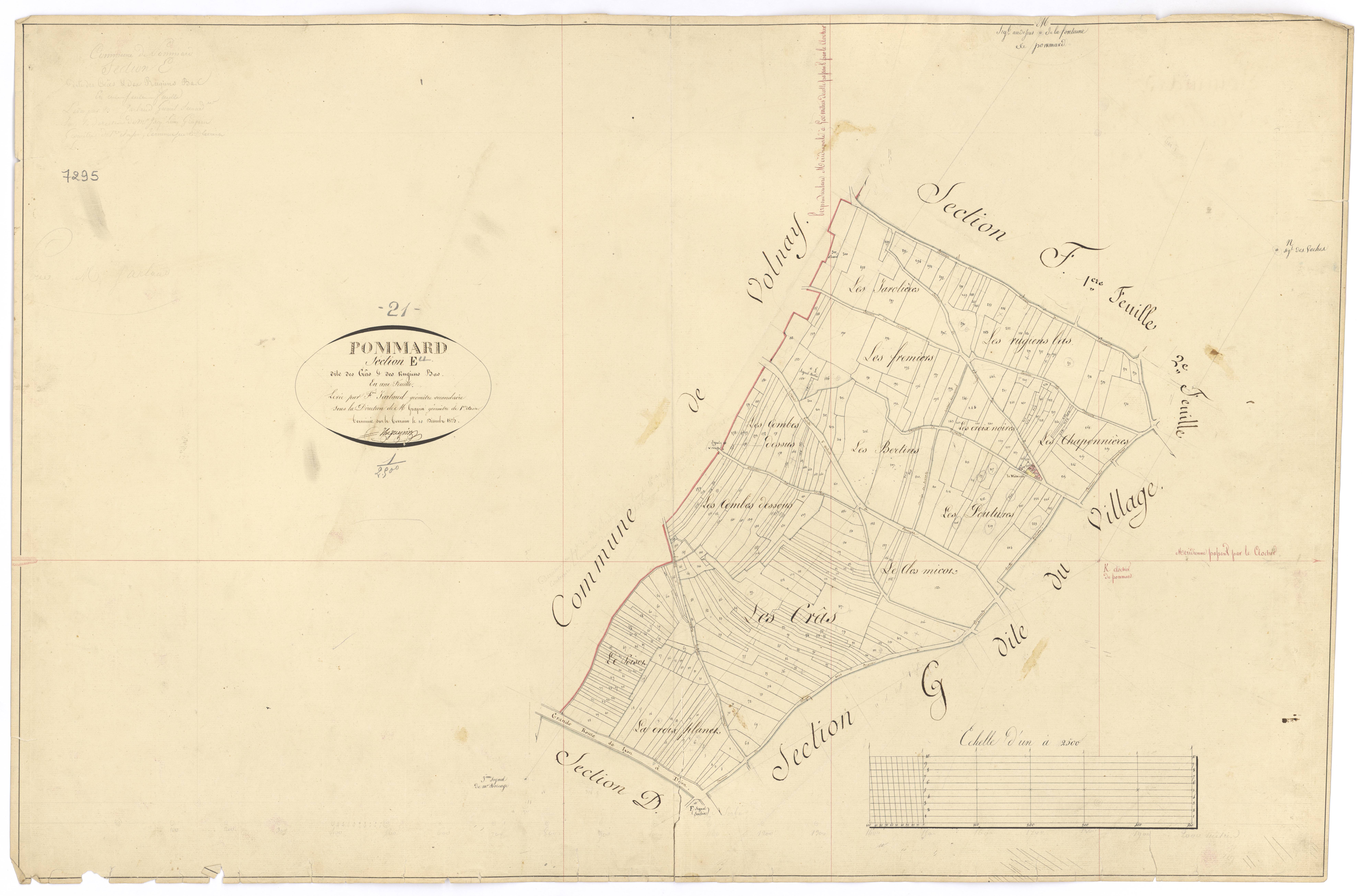 Pommard - Section E - 3 P PLAN 492/7