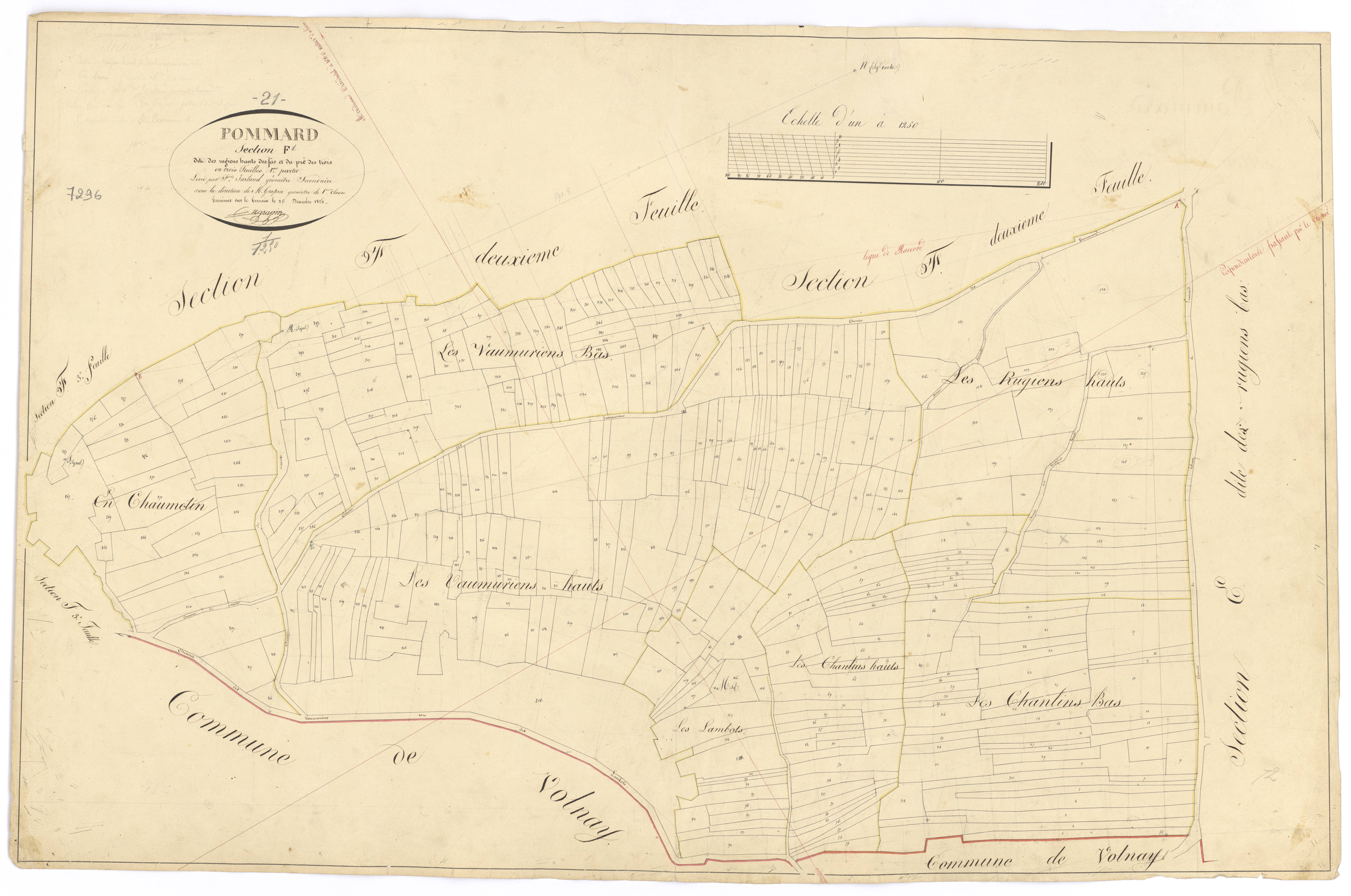 Pommard - Section F1 - 3 P PLAN 492/8