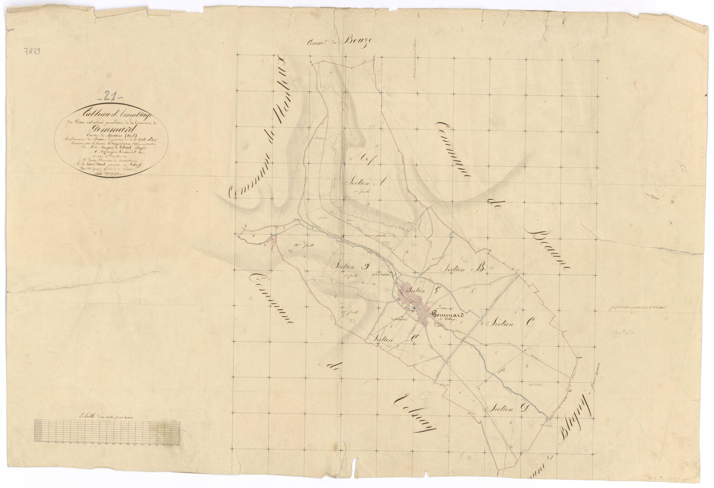 Pommard - Tableau d'assemblage - 3 P PLAN 492/1
