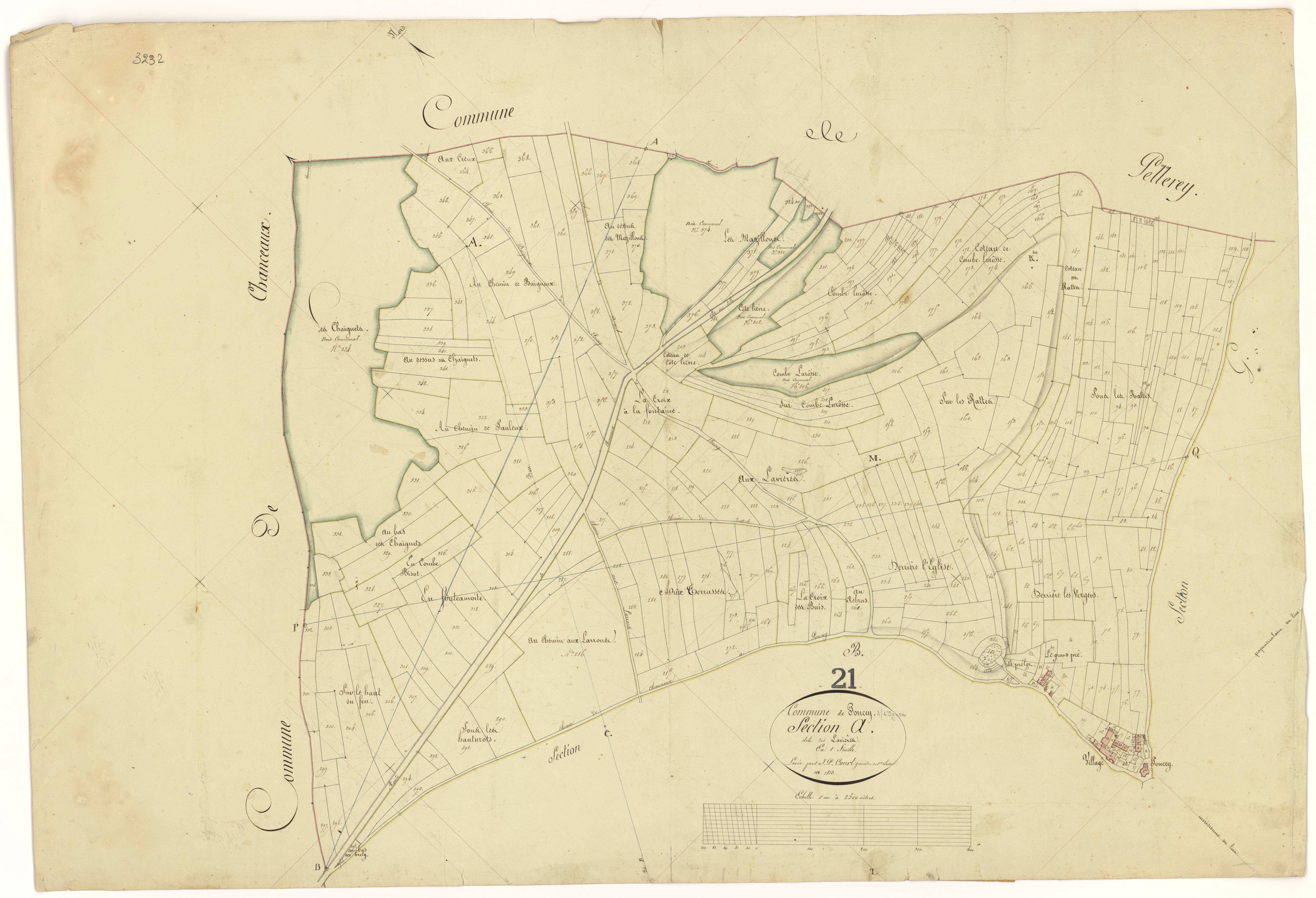 Poncey-sur-l'Ignon - Section A - 3 P PLAN 494/2