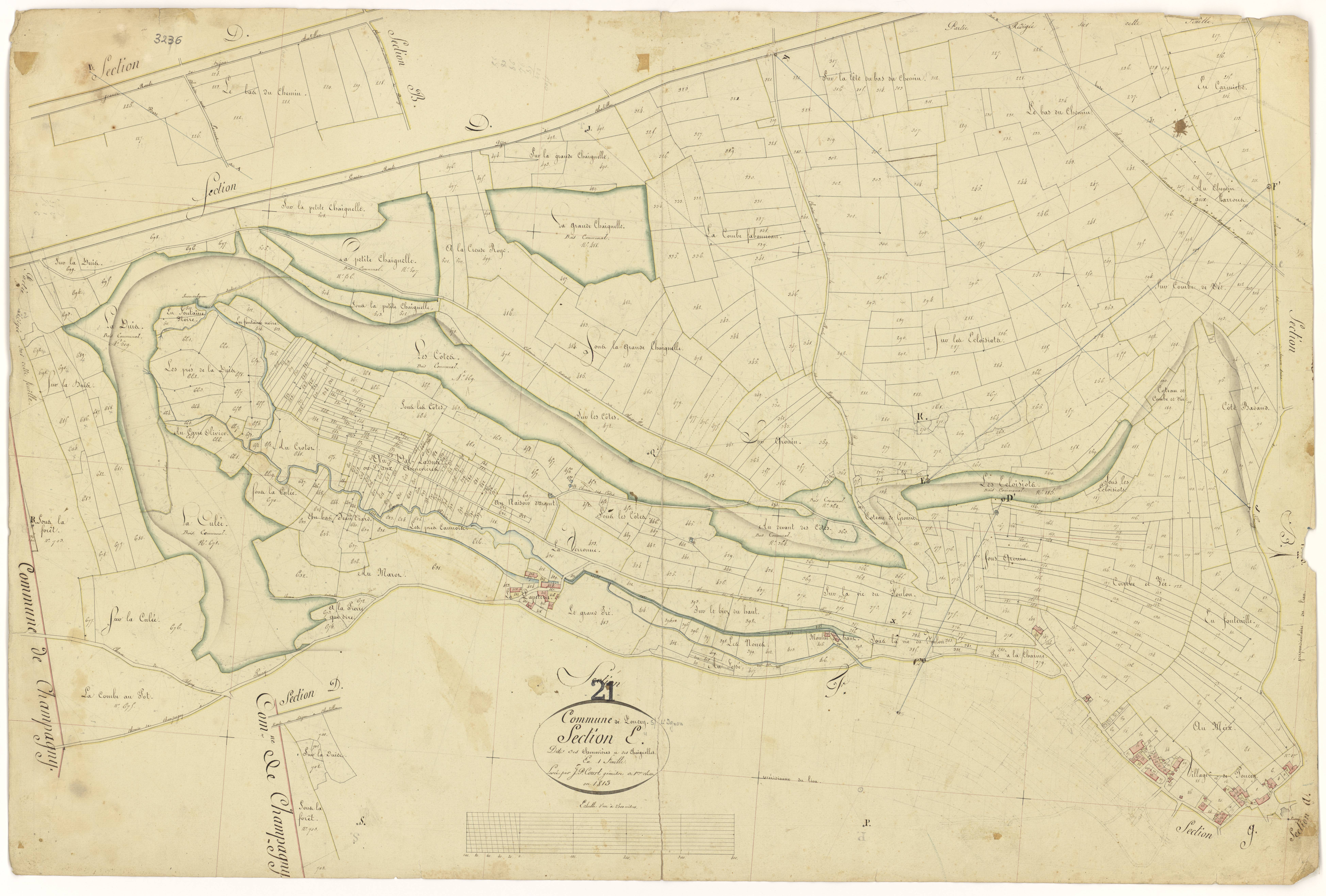 Poncey-sur-l'Ignon - Section E - 3 P PLAN 494/6