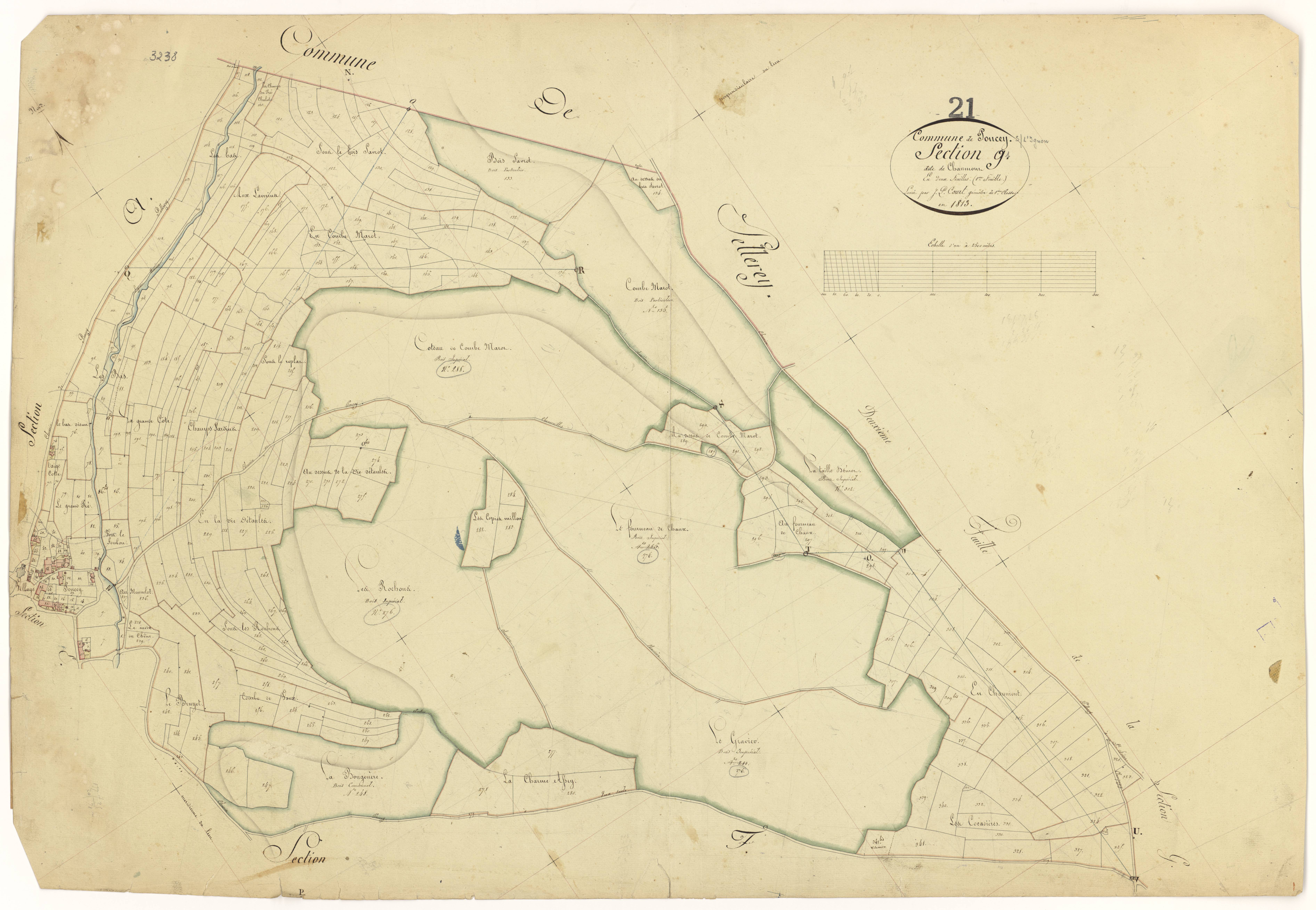 Poncey-sur-l'Ignon - Section G1 - 3 P PLAN 494/8