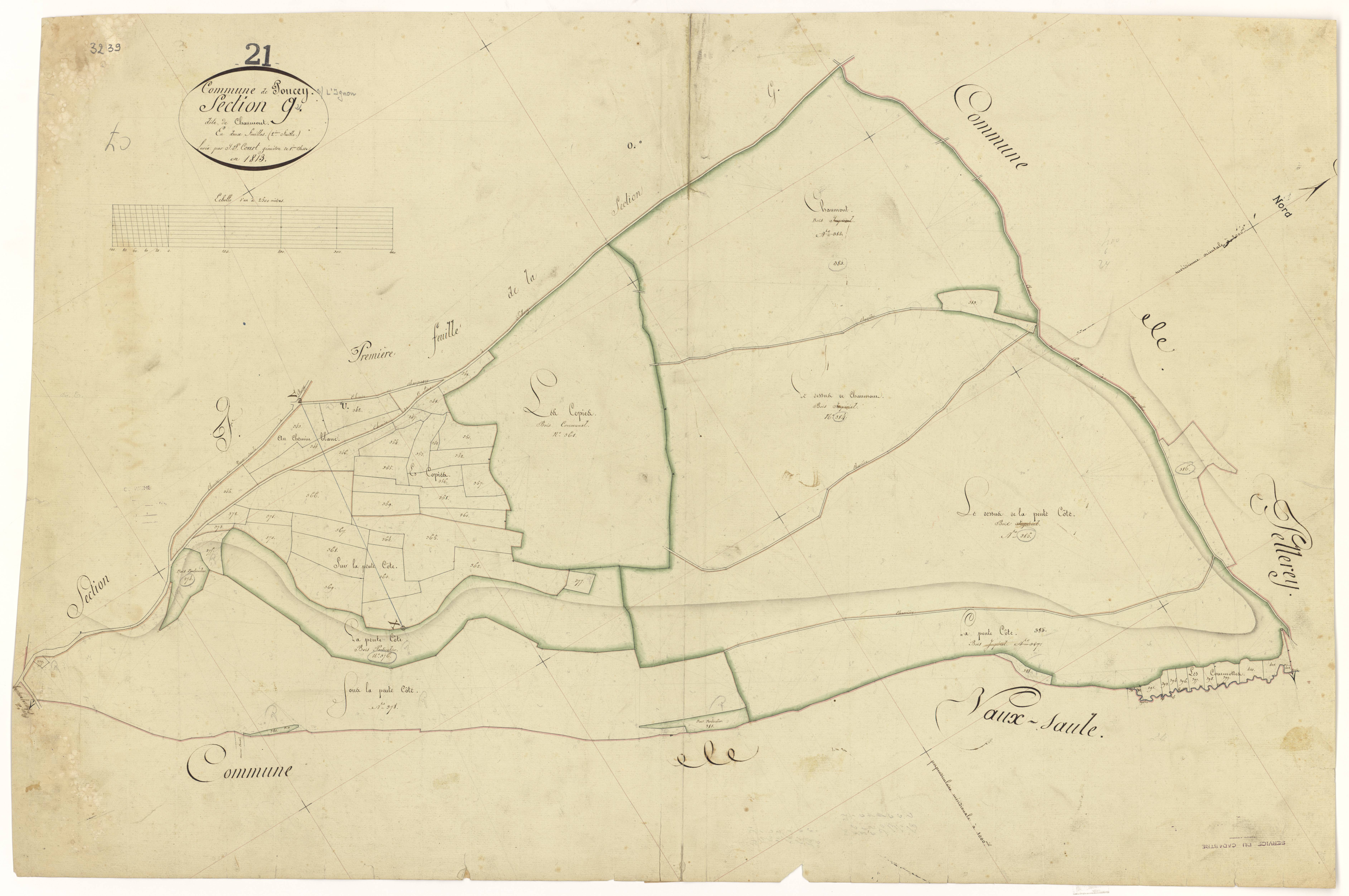 Poncey-sur-l'Ignon - Section G2 - 3 P PLAN 494/9