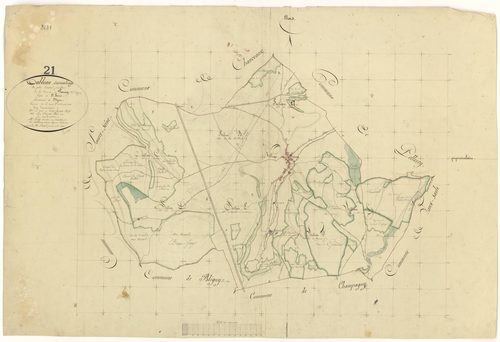 Poncey-sur-l'Ignon - Tableau d'assemblage - 3 P PLAN 494/1