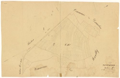 Pontailler-sur-Saône - Section A1 - 3 P PLAN 496/2