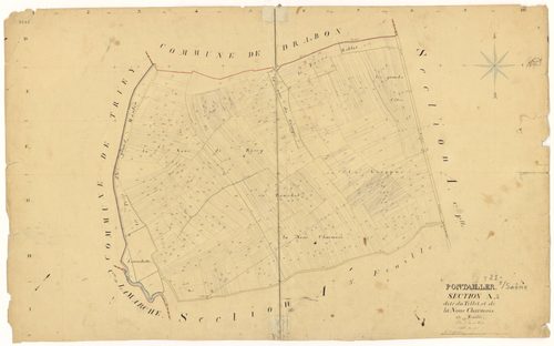 Pontailler-sur-Saône - Section A2 - 3 P PLAN 496/3