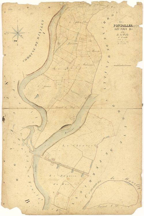 Pontailler-sur-Saône - Section B6 - 3 P PLAN 496/11