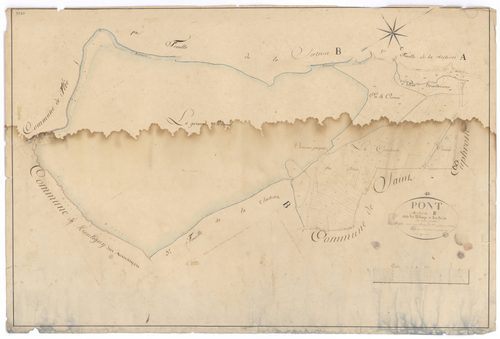 Pont-et-Massène - Section B2 - 3 P PLAN 497/5