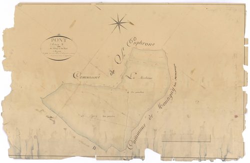 Pont-et-Massène - Section B3 - 3 P PLAN 497/6