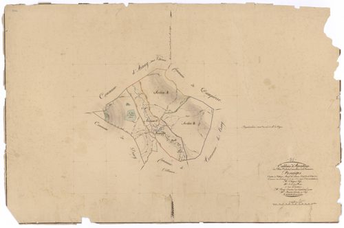 Posanges - Tableau d'assemblage - 3 P PLAN 498/1