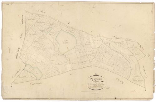 Posanges - Section D - 3 P PLAN 498/6