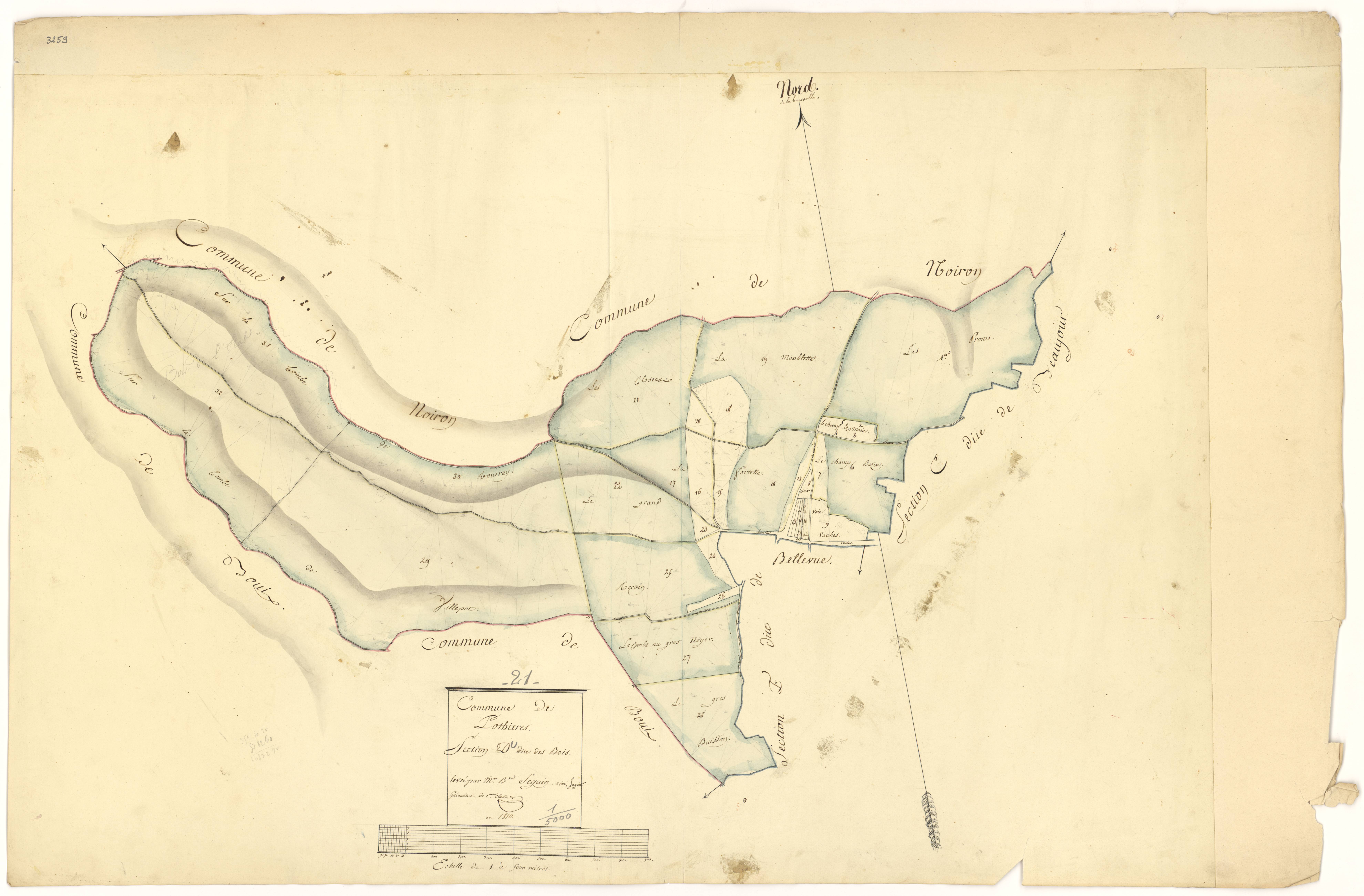 Pothières - Section D - 3 P PLAN 499/5