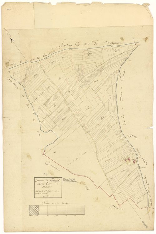 Pothières - Section E - 3 P PLAN 499/6