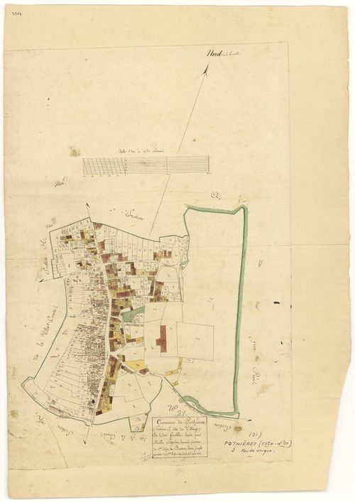 Pothières - Section J - 3 P PLAN 499/10