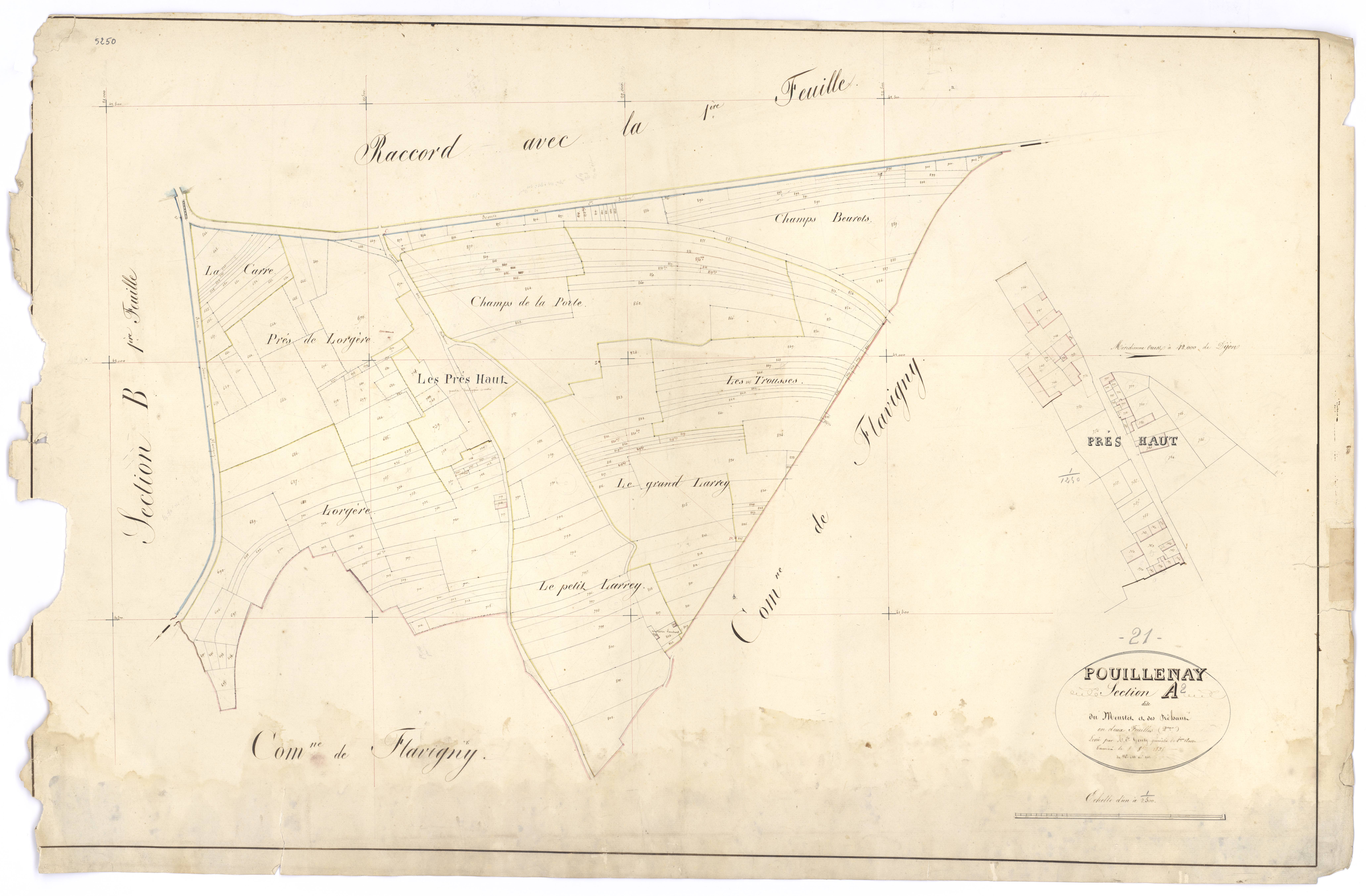 Pouillenay - Section A2 - 3 P PLAN 500/3