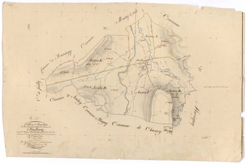 Pouillenay - Tableau d'assemblage - 3 P PLAN 500/1