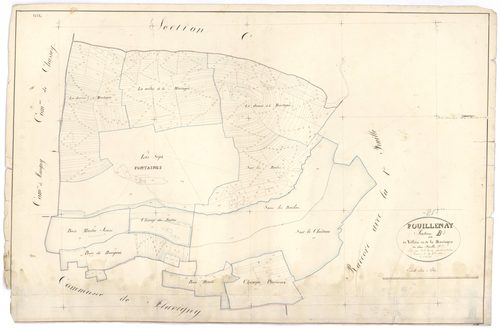 Pouillenay - Section B2 - 3 P PLAN 500/5