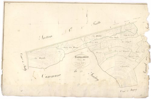 Pouillenay - Section D2 - 3 P PLAN 500/8