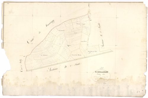 Pouillenay - Section E4 - 3 P PLAN 500/12