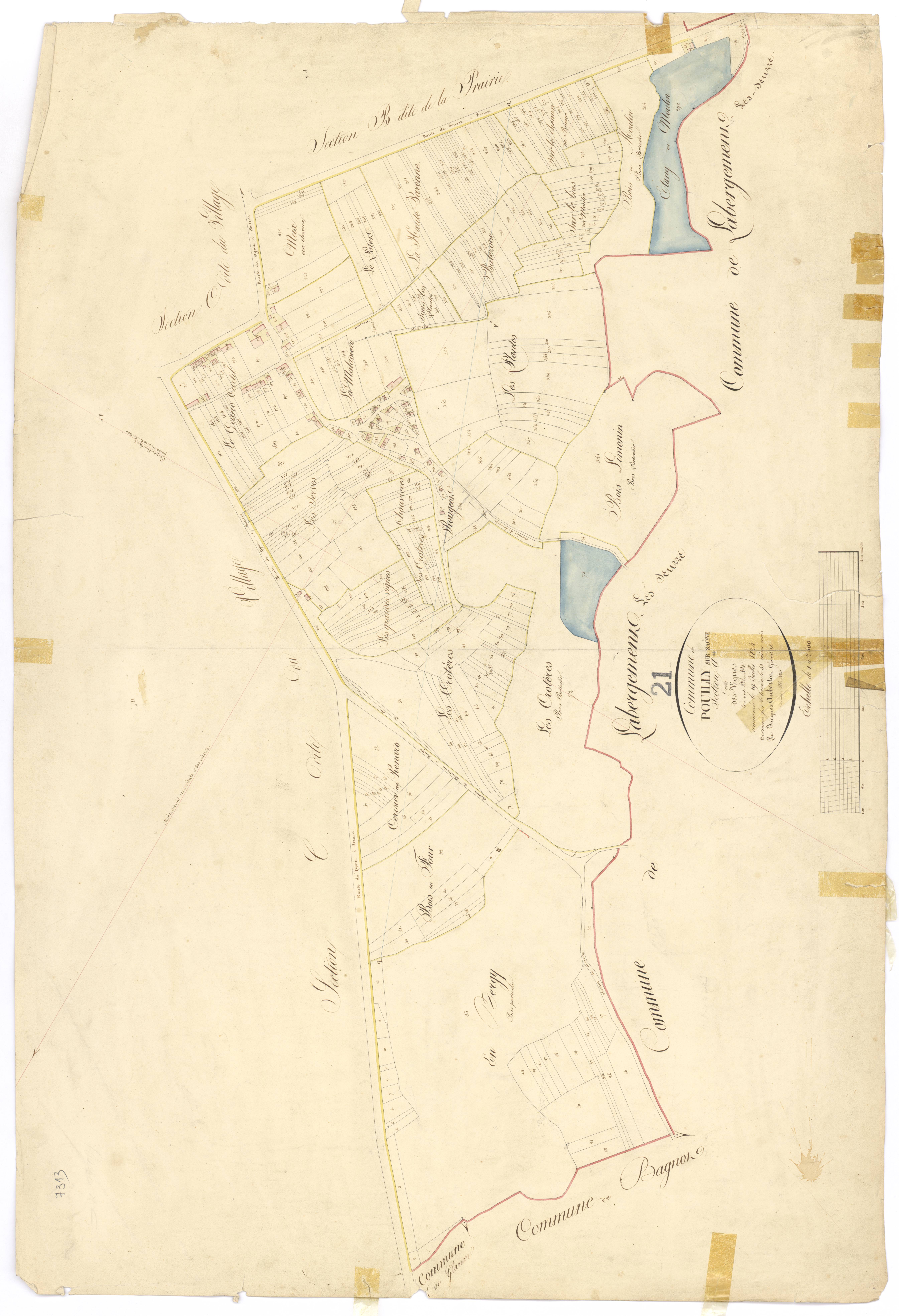 Pouilly-sur-Saône - Section A - 3 P PLAN 502/2