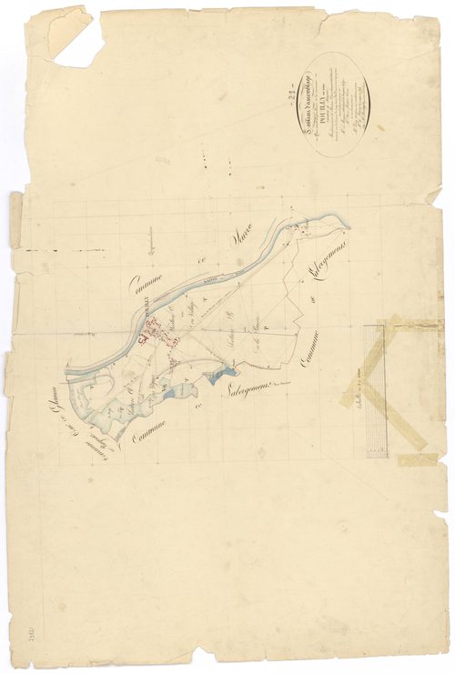Pouilly-sur-Saône - Tableau d'assemblage - 3 P PLAN 502/1