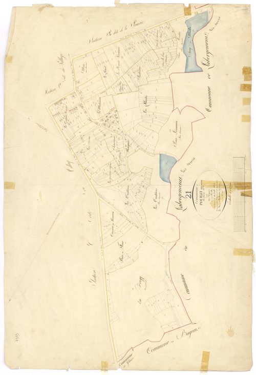 Pouilly-sur-Saône - Section A - 3 P PLAN 502/2