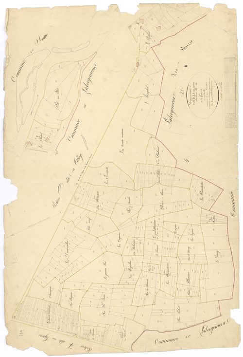 Pouilly-sur-Saône - Section B - 3 P PLAN 502/3