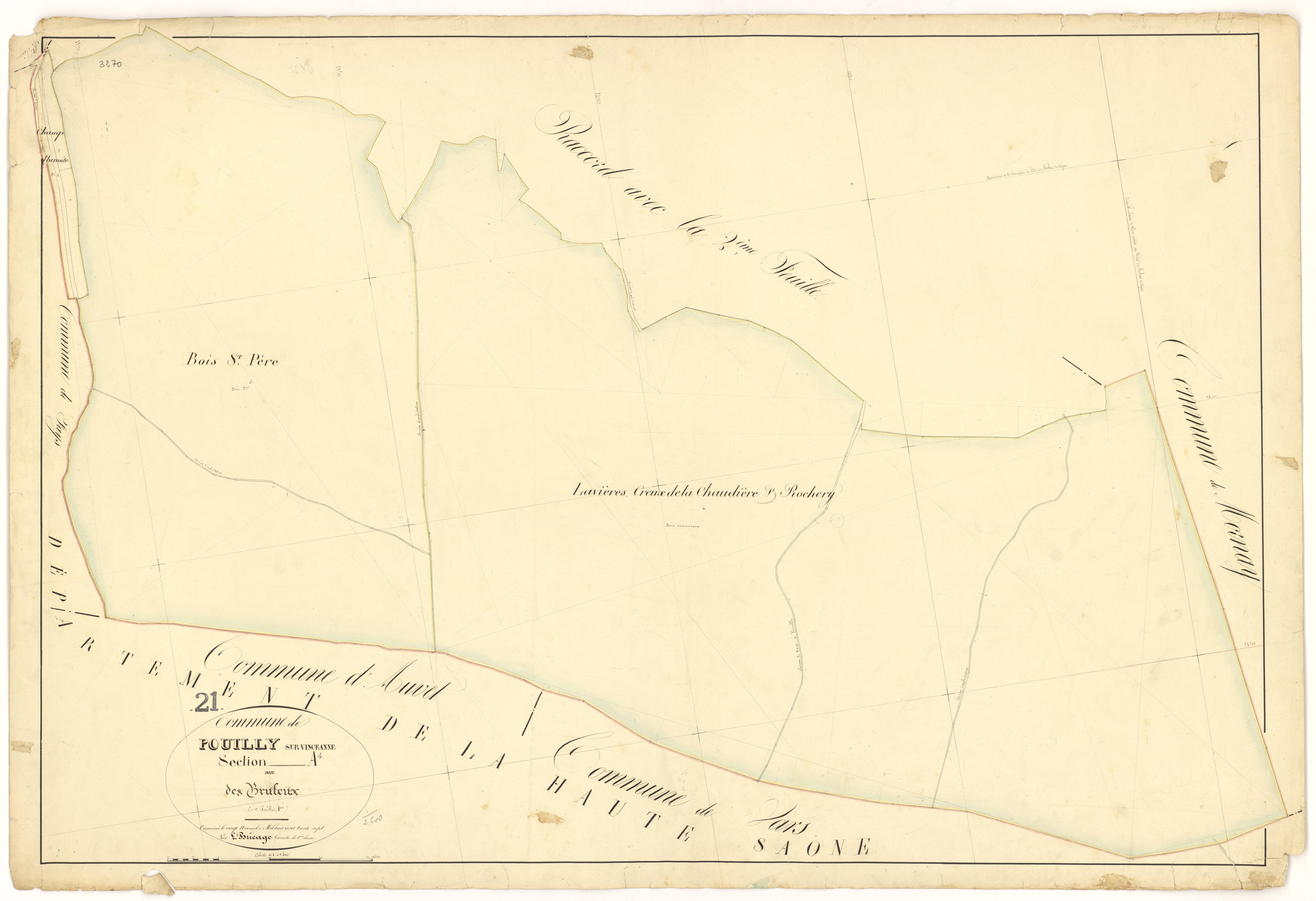 Pouilly-sur-Vingeanne - Section A1 - 3 P PLAN 503/2