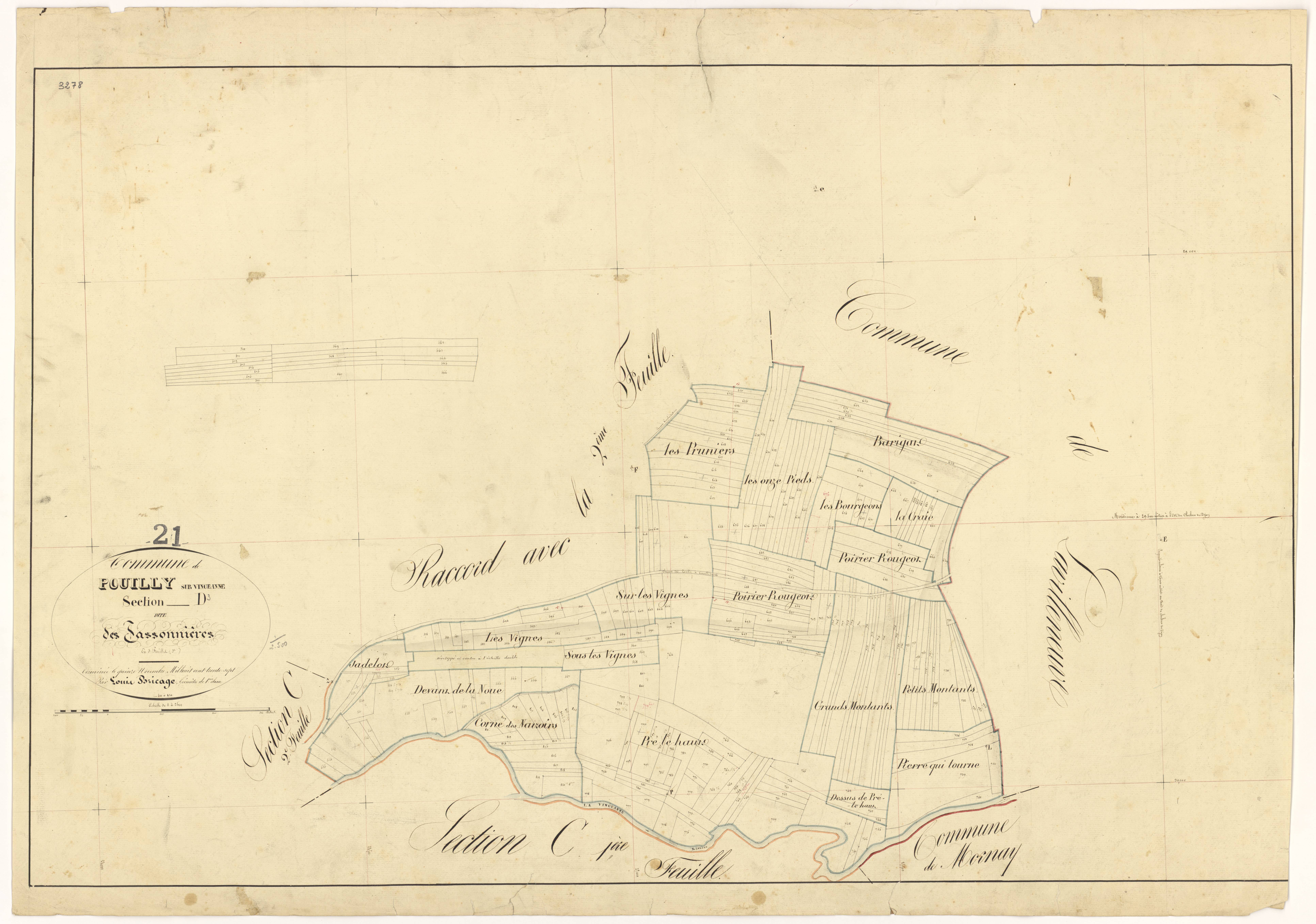 Pouilly-sur-Vingeanne - Section D3 - 3 P PLAN 503/10