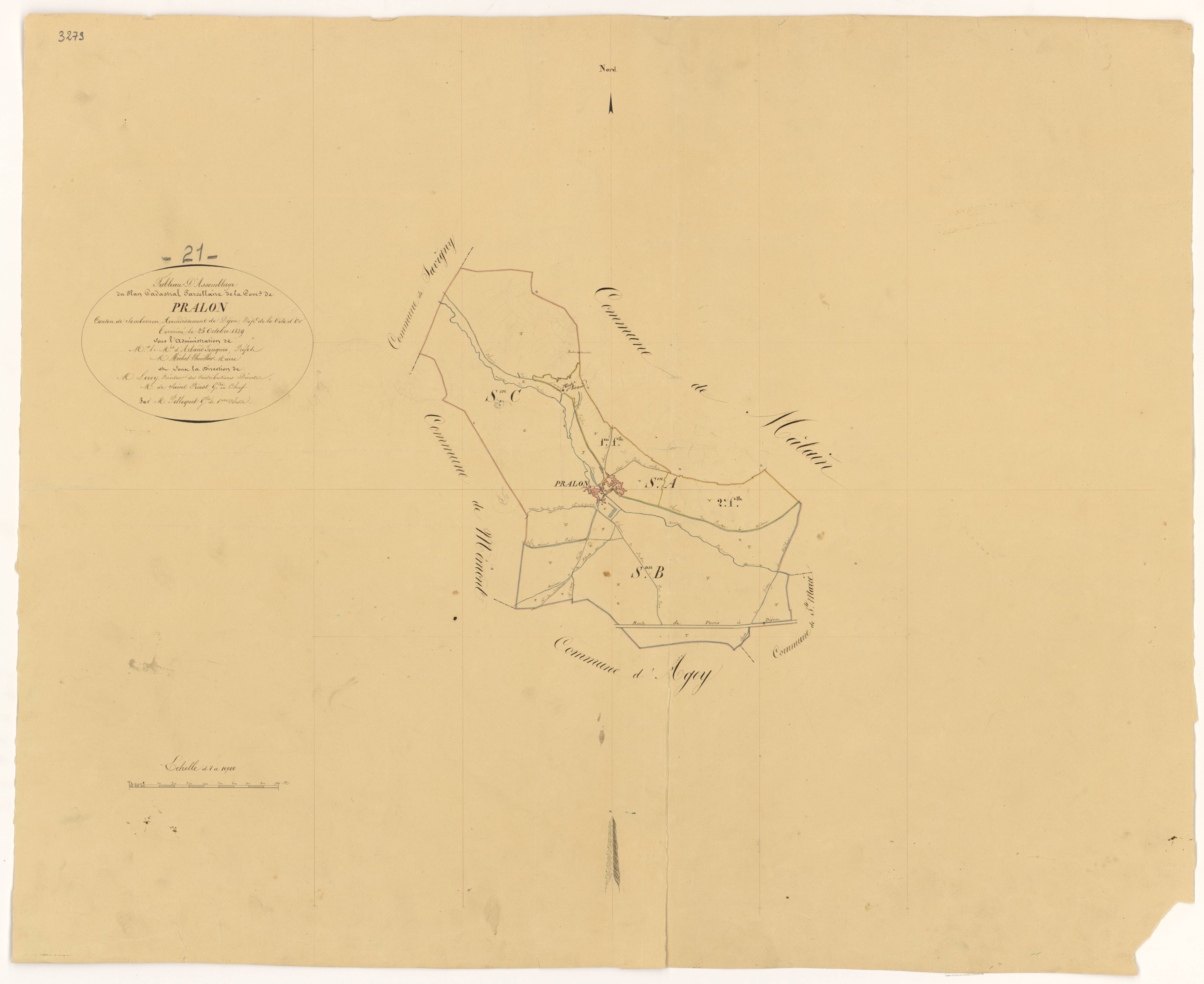 Prâlon - Tableau d'assemblage - 3 P PLAN 504/1