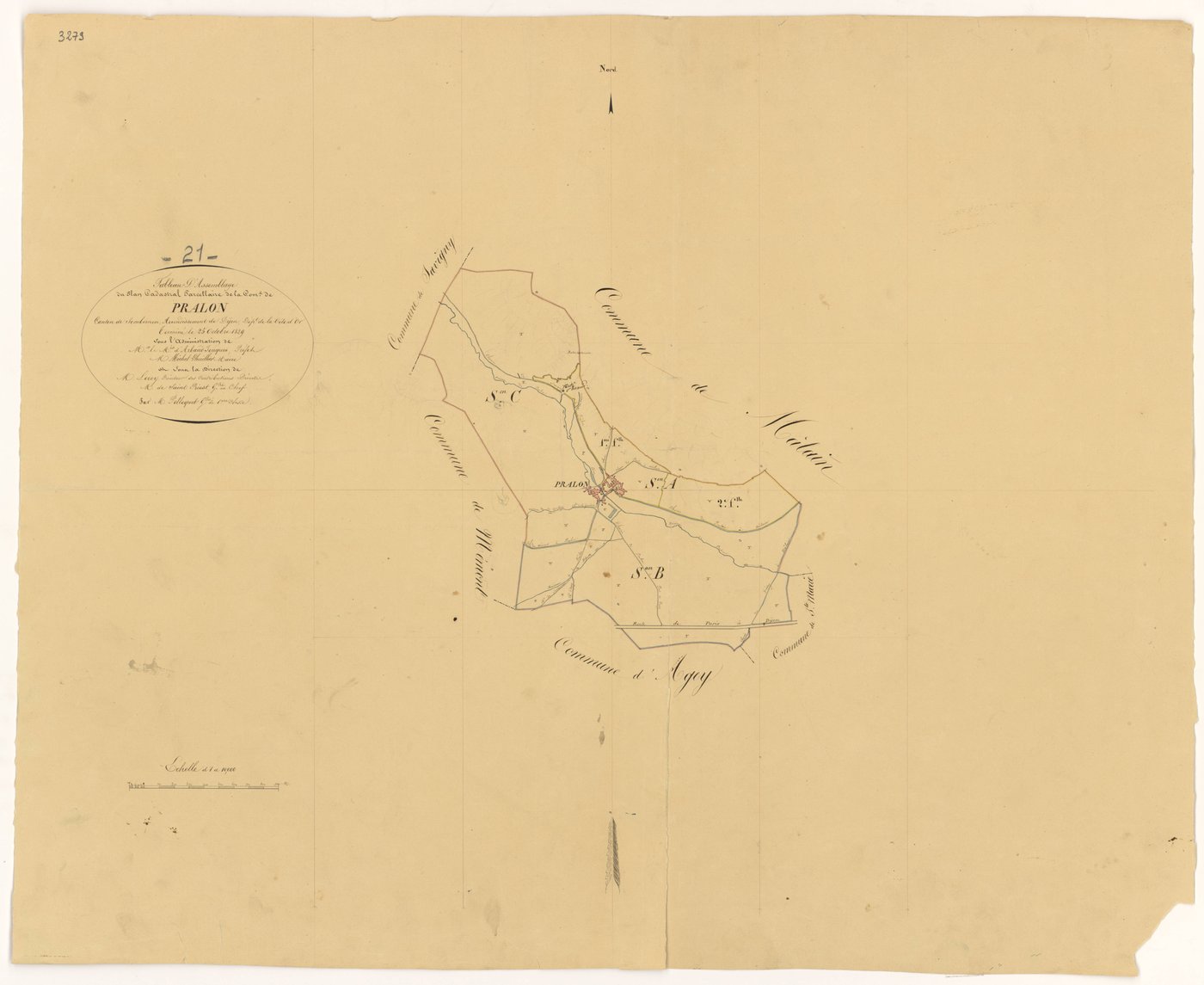Prâlon - Tableau d'assemblage - 3 P PLAN 504/1