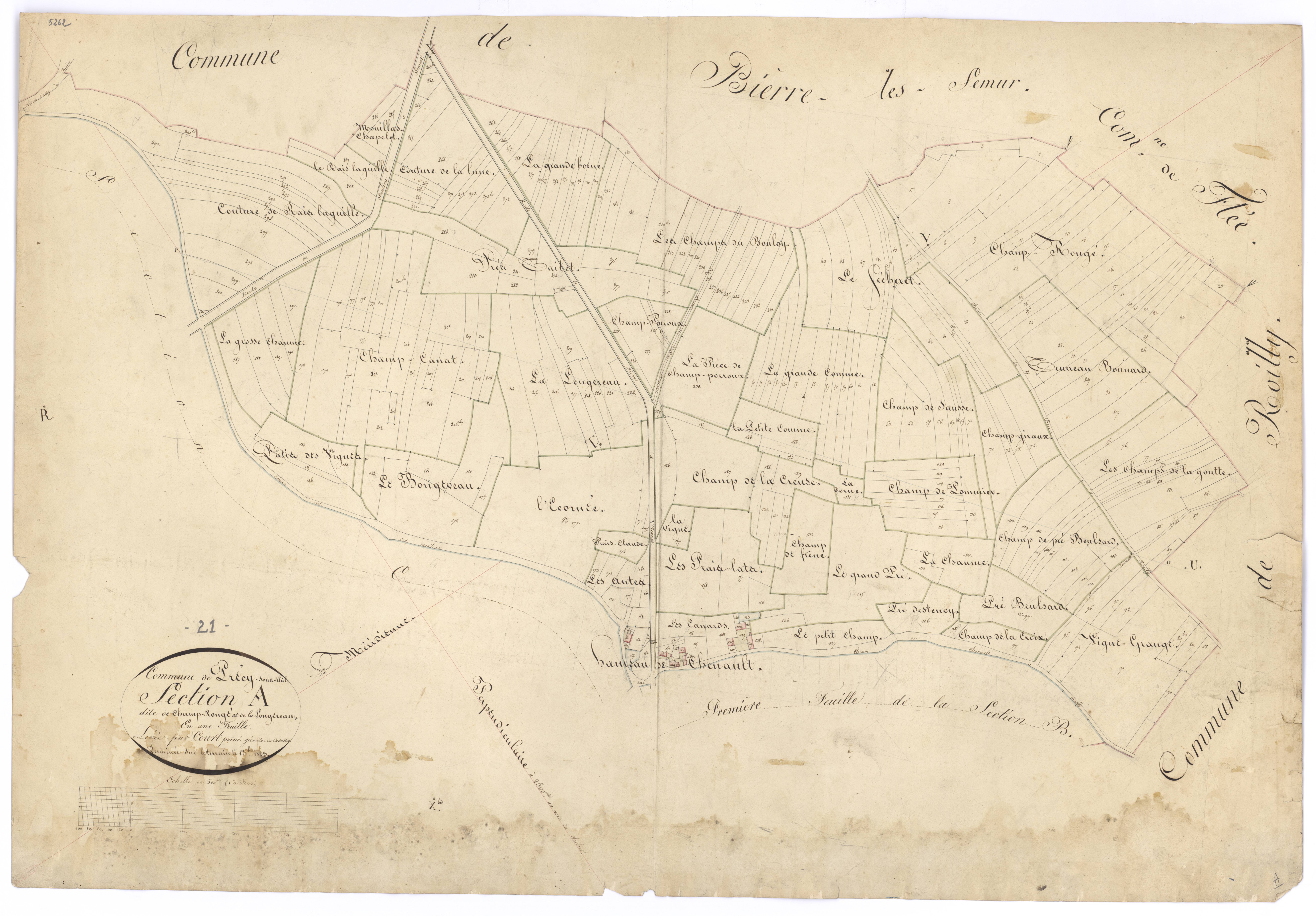 Précy-sous-Thil - Section A - 3 P PLAN 505/2