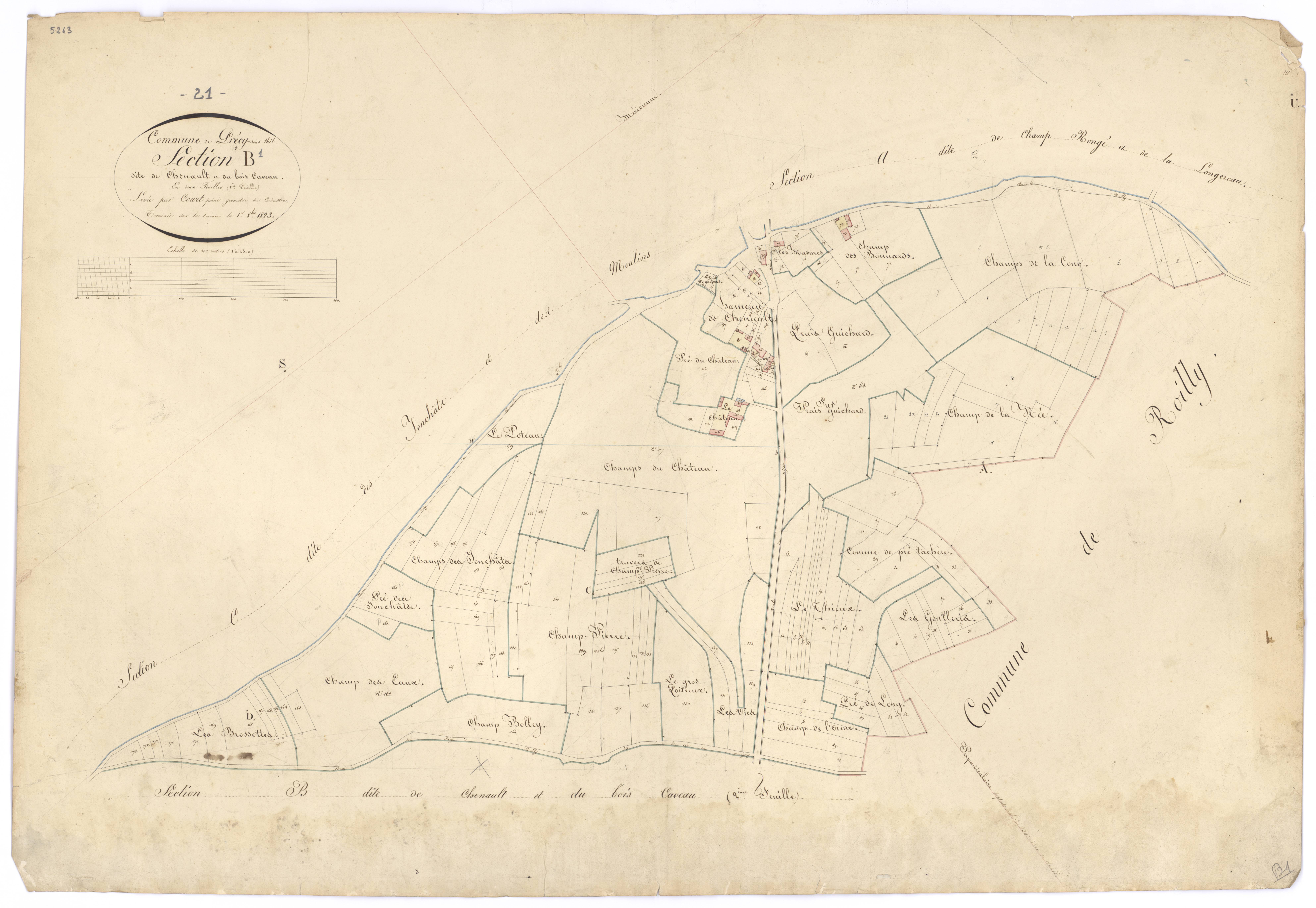 Précy-sous-Thil - Section B1 - 3 P PLAN 505/3