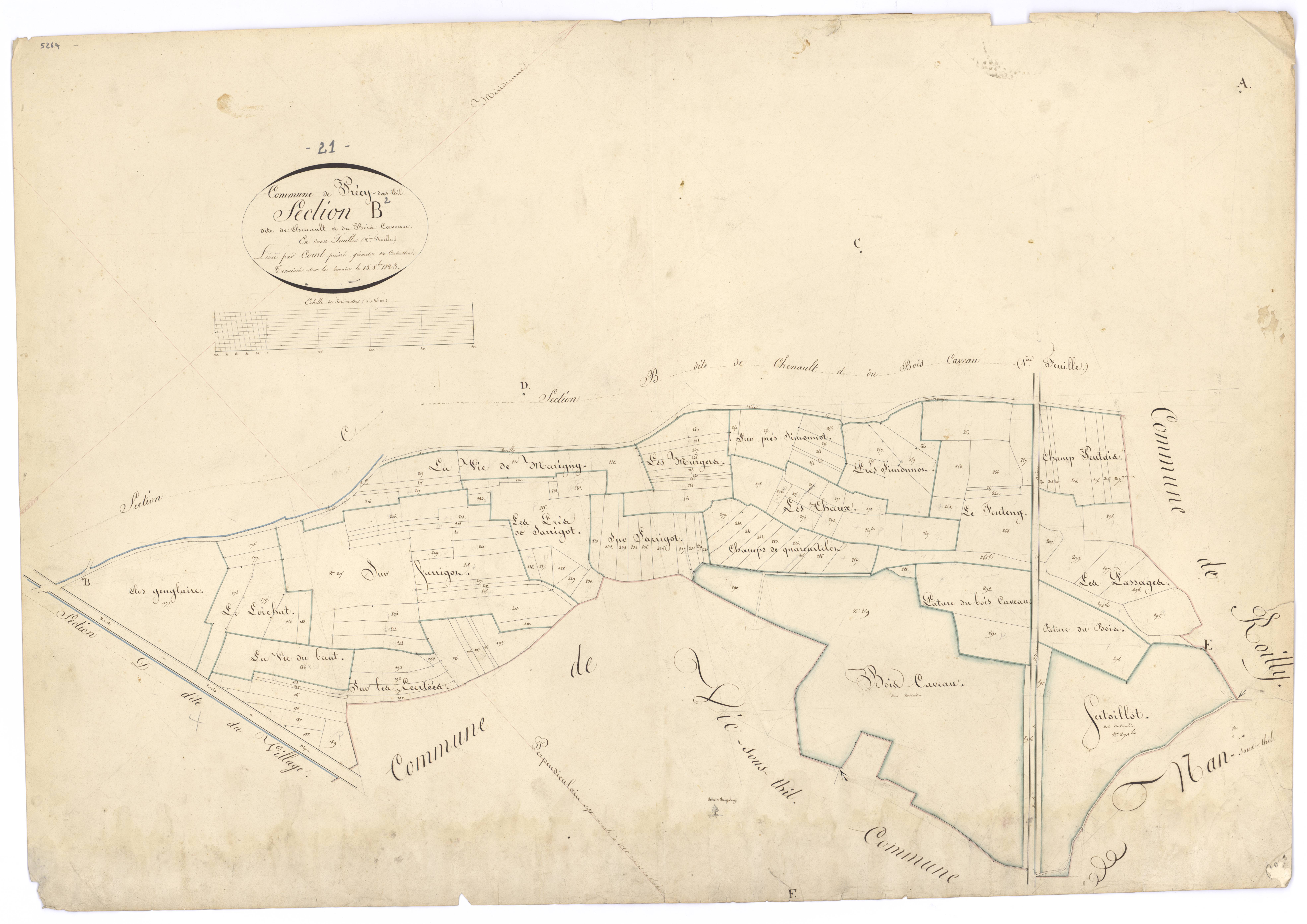Précy-sous-Thil - Section B2 - 3 P PLAN 505/4