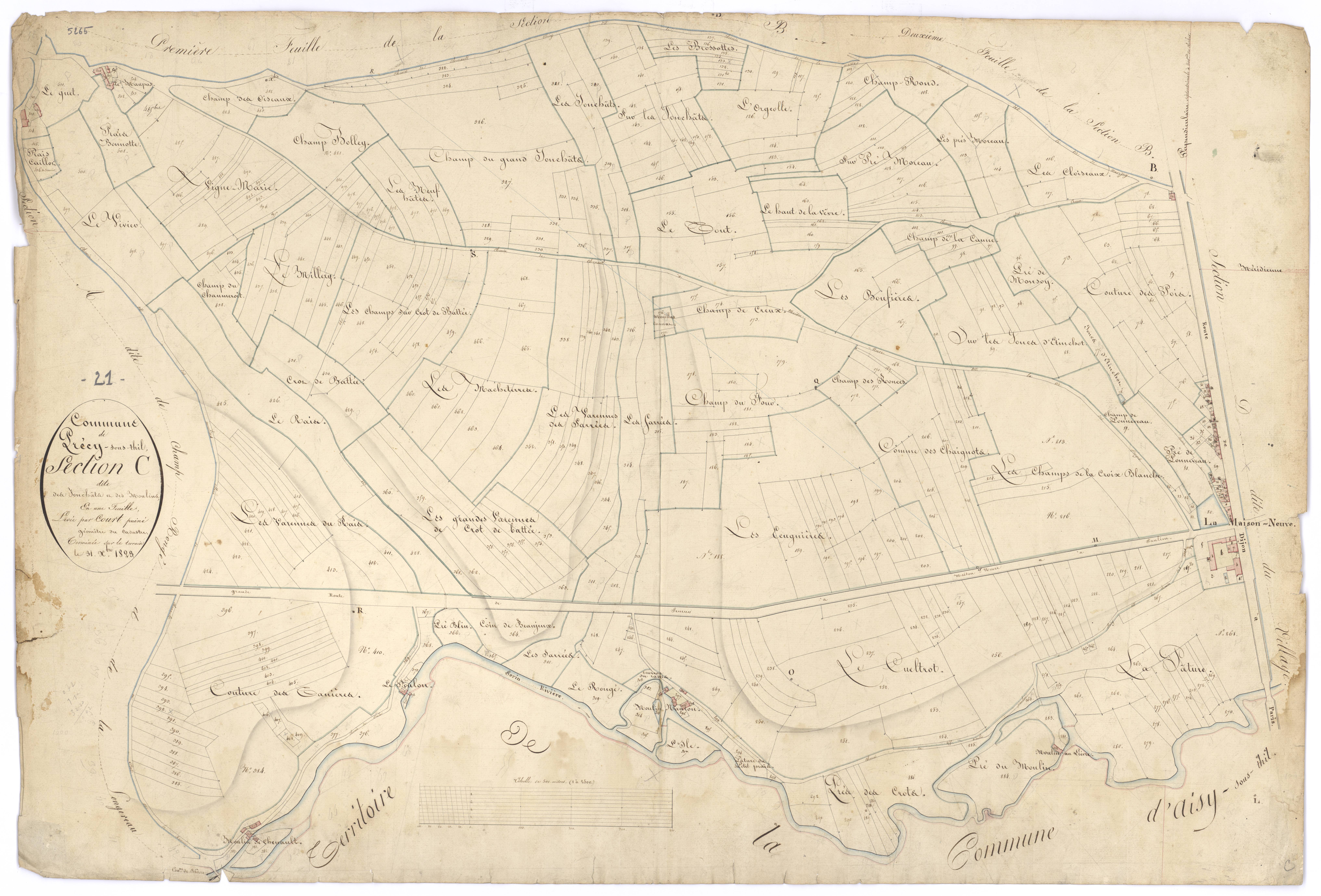 Précy-sous-Thil - Section C - 3 P PLAN 505/5