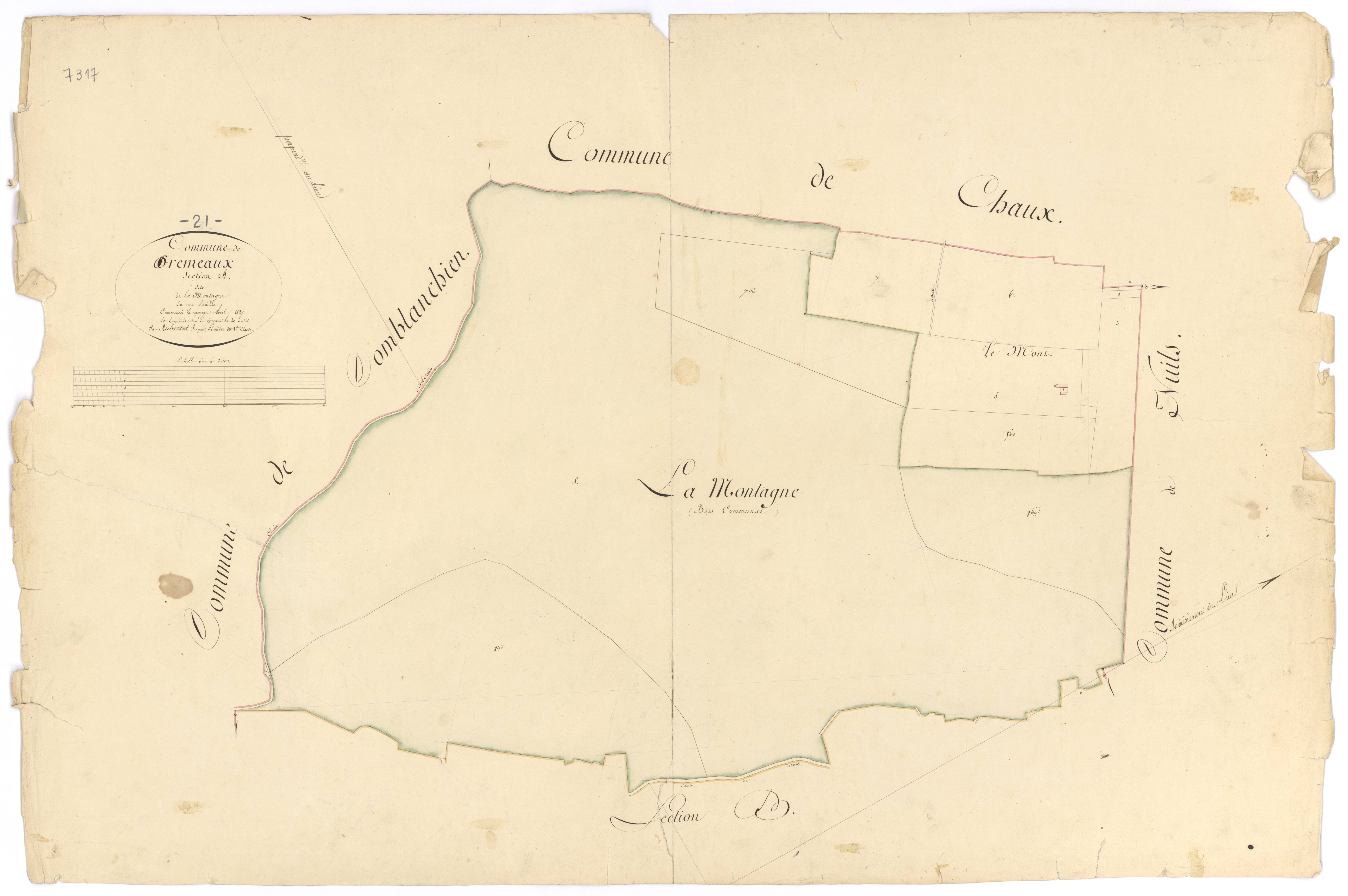 Prémeaux-Prissey - Section A - 3 P PLAN 506/2