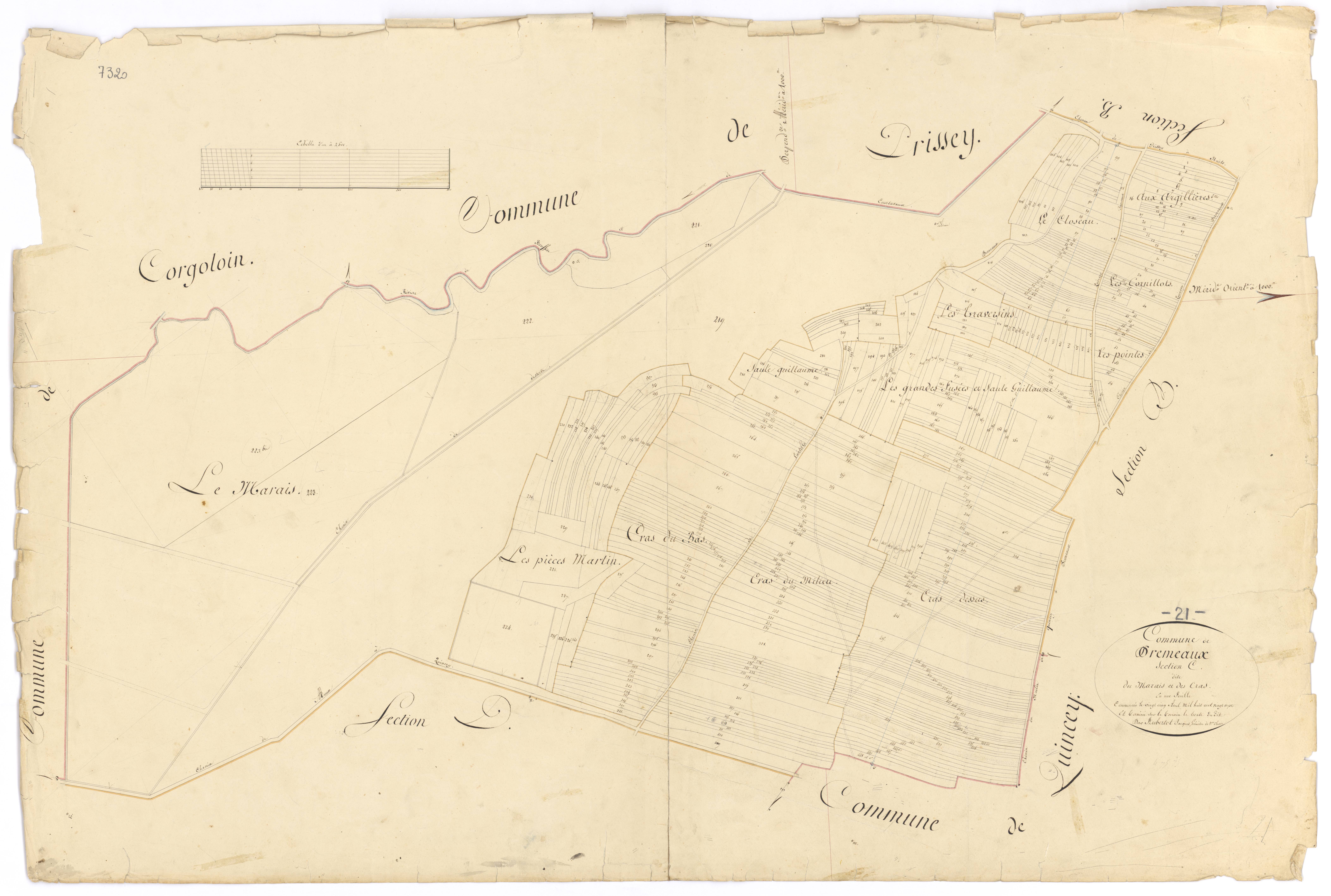 Prémeaux-Prissey - Section C - 3 P PLAN 506/5