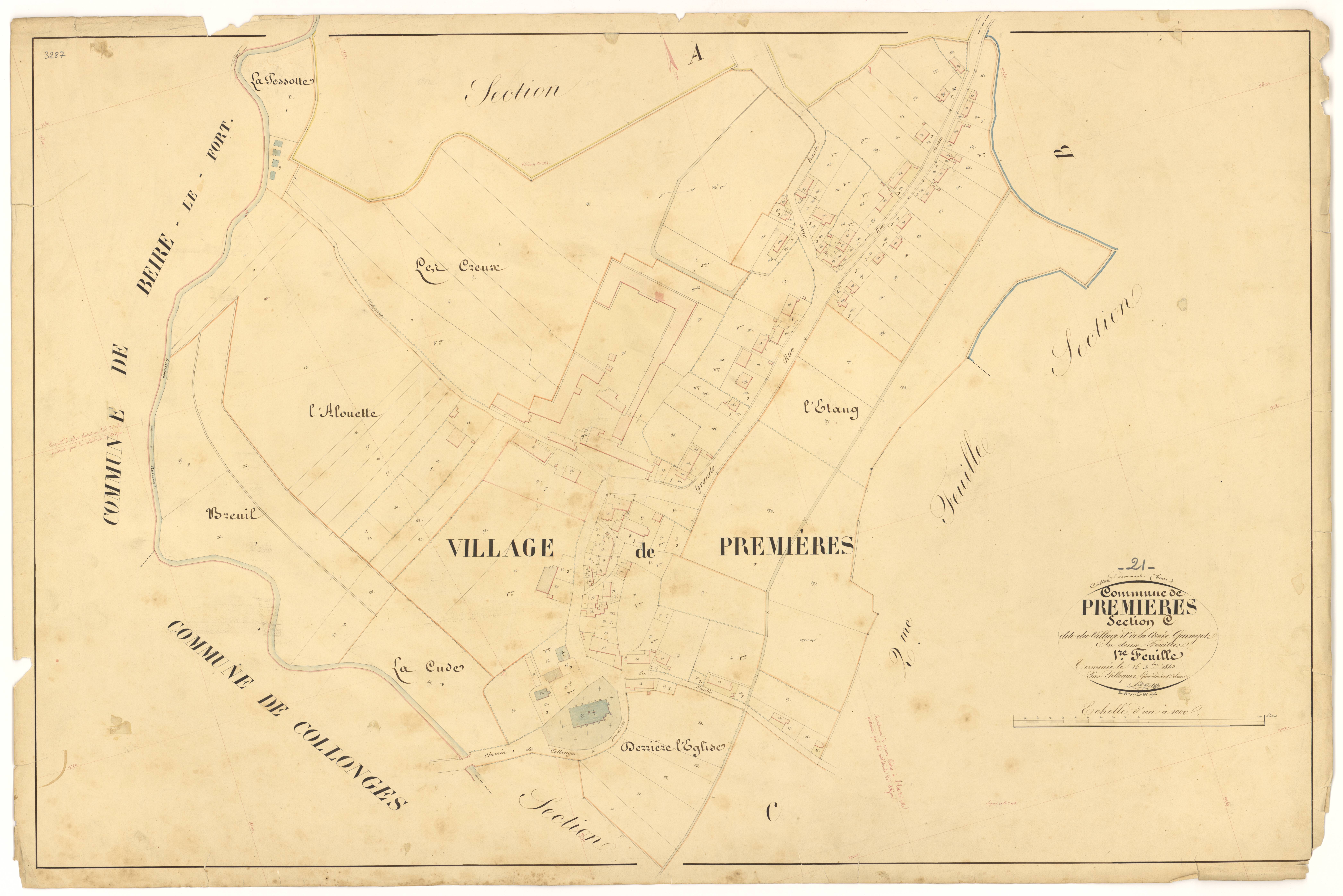 Premières - Section C1 - 3 P PLAN 507/4