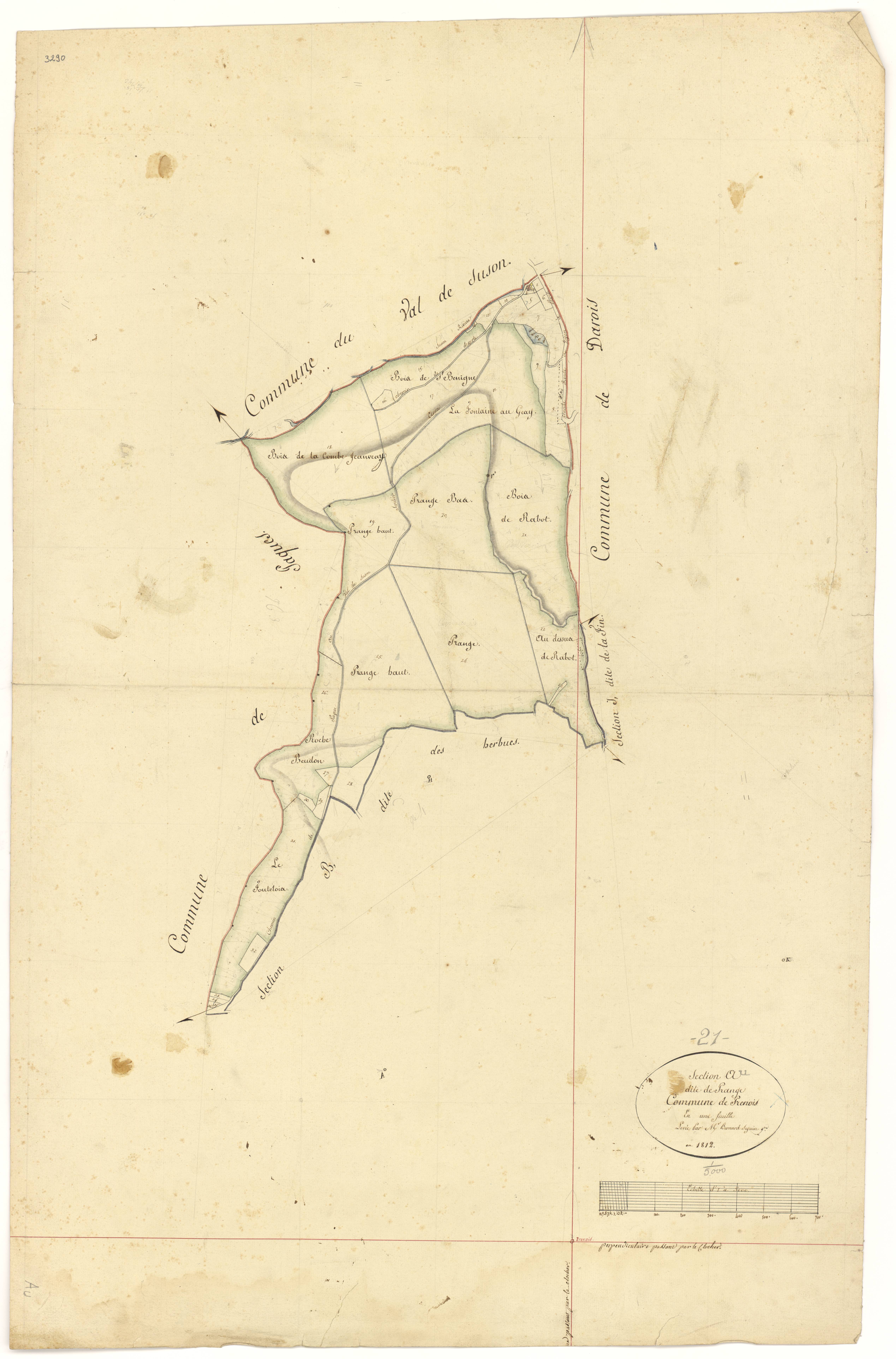 Prenois - Section A - 3 P PLAN 508/2
