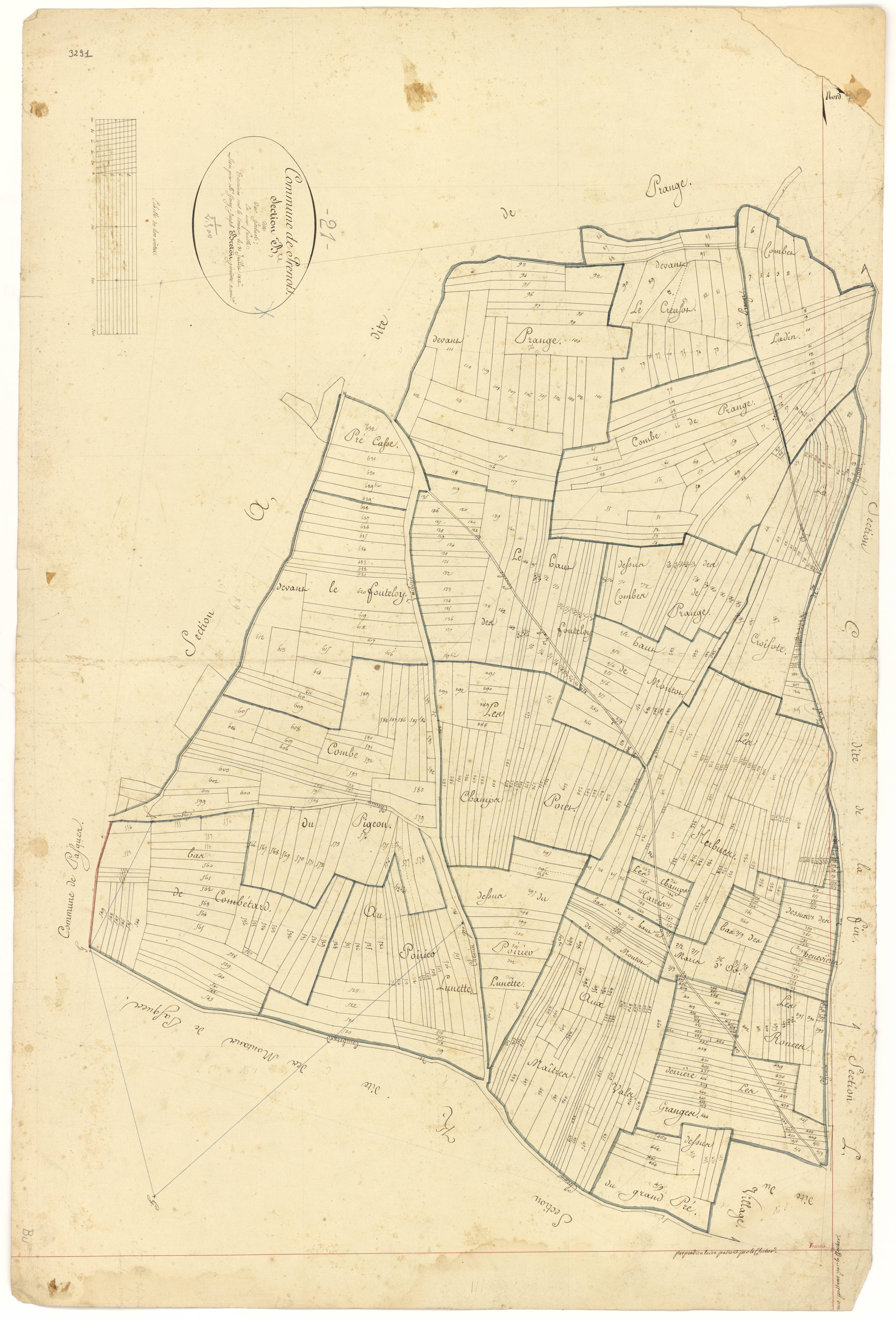 Prenois - Section B - 3 P PLAN 508/3