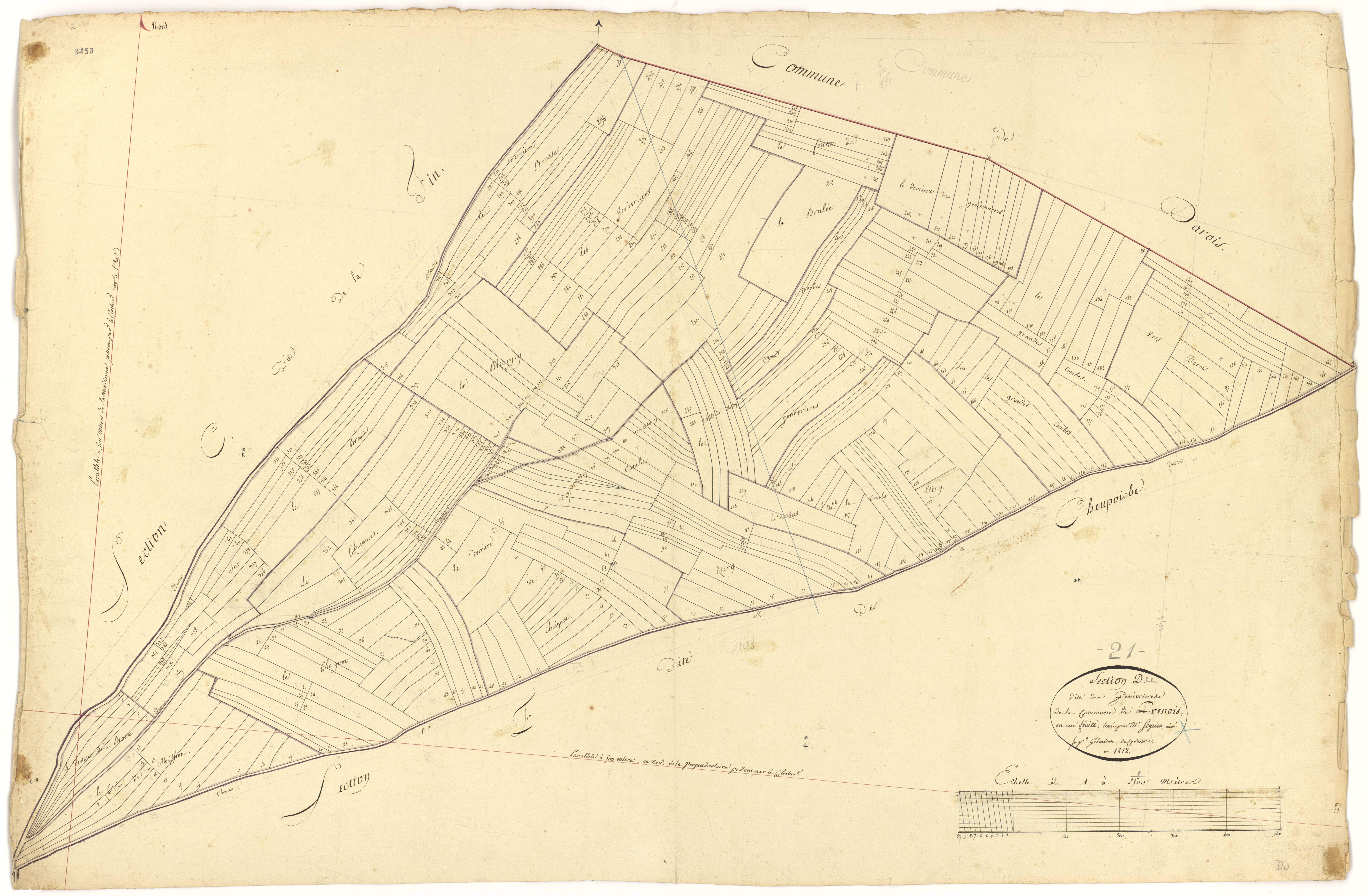 Prenois - Section D - 3 P PLAN 508/5