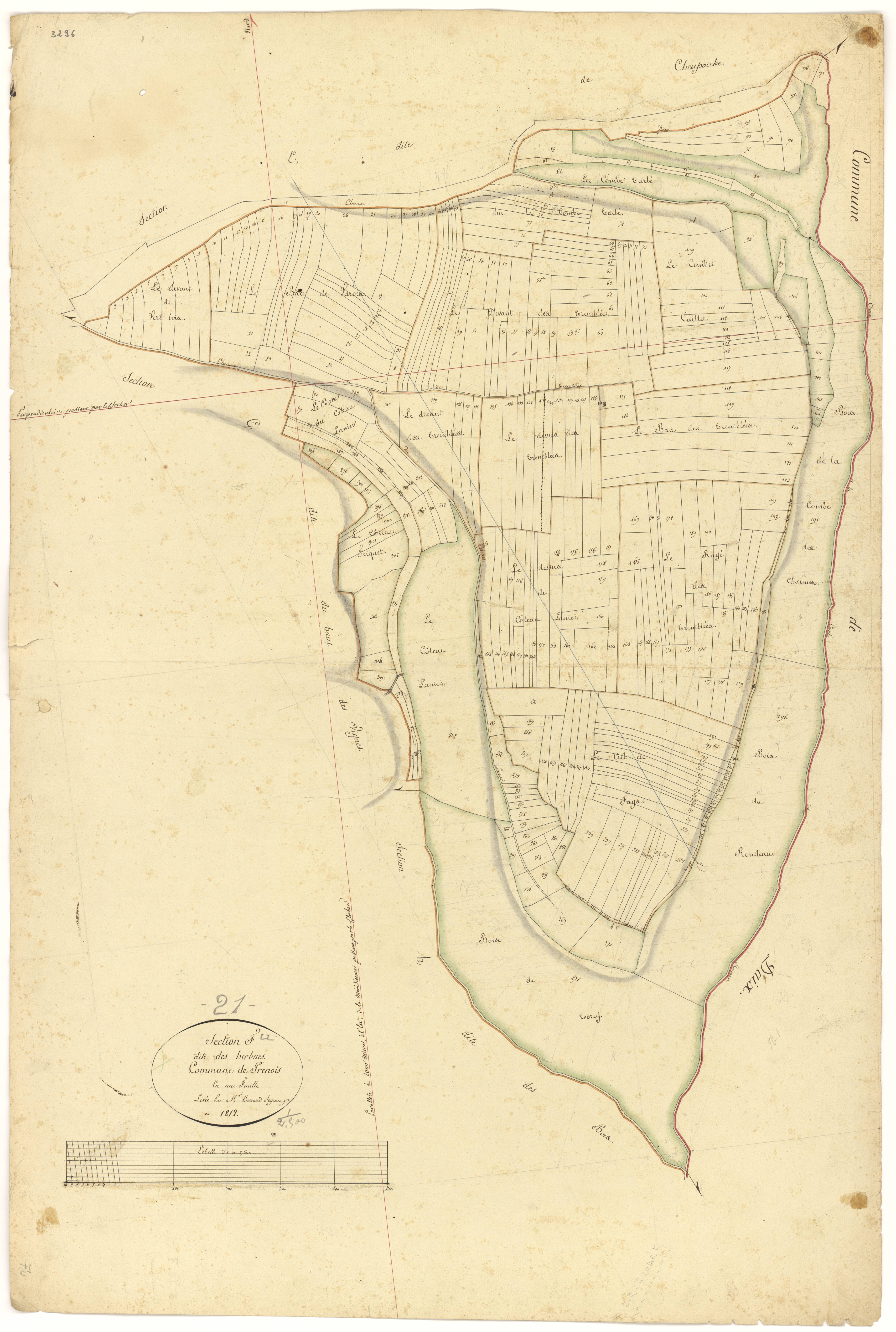 Prenois - Section F - 3 P PLAN 508/8